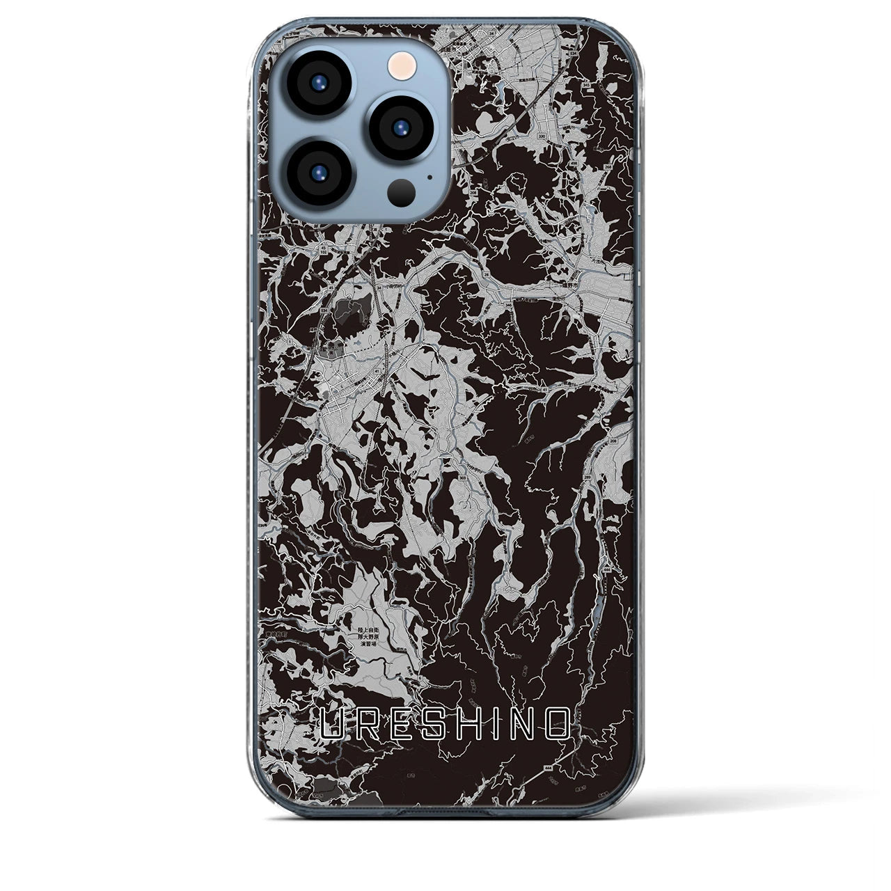 【嬉野(佐賀県)】地図柄iPhoneケース(クリアタイプ)