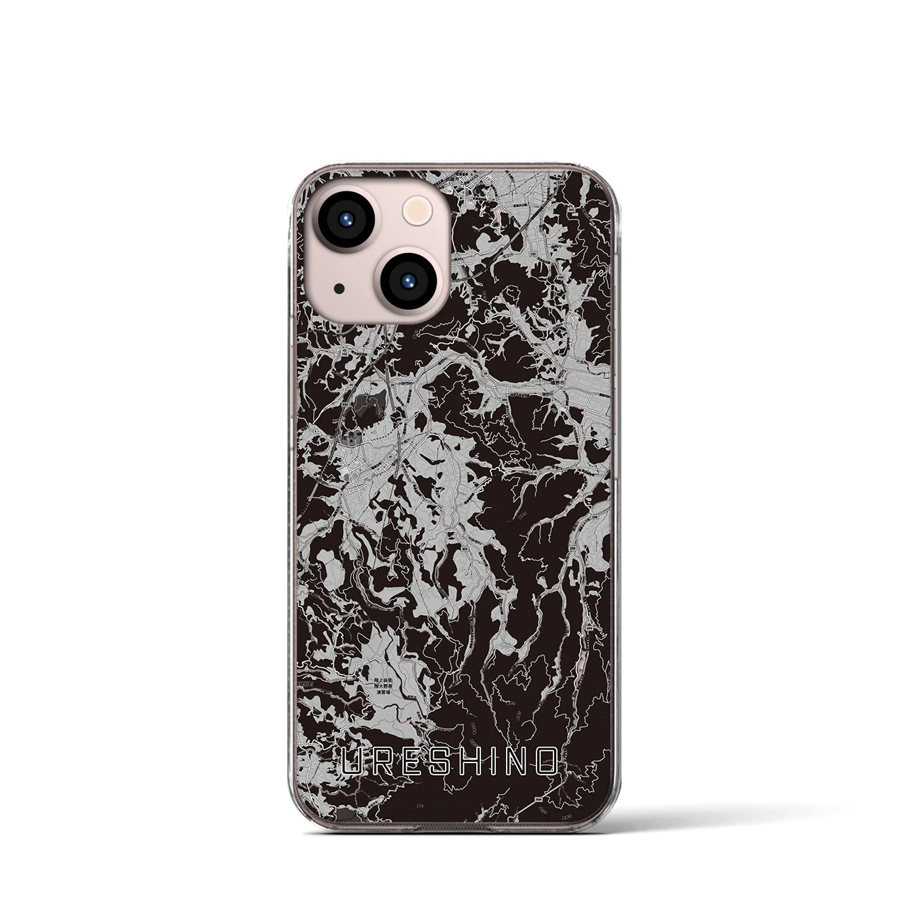 【嬉野(佐賀県)】地図柄iPhoneケース(クリアタイプ)