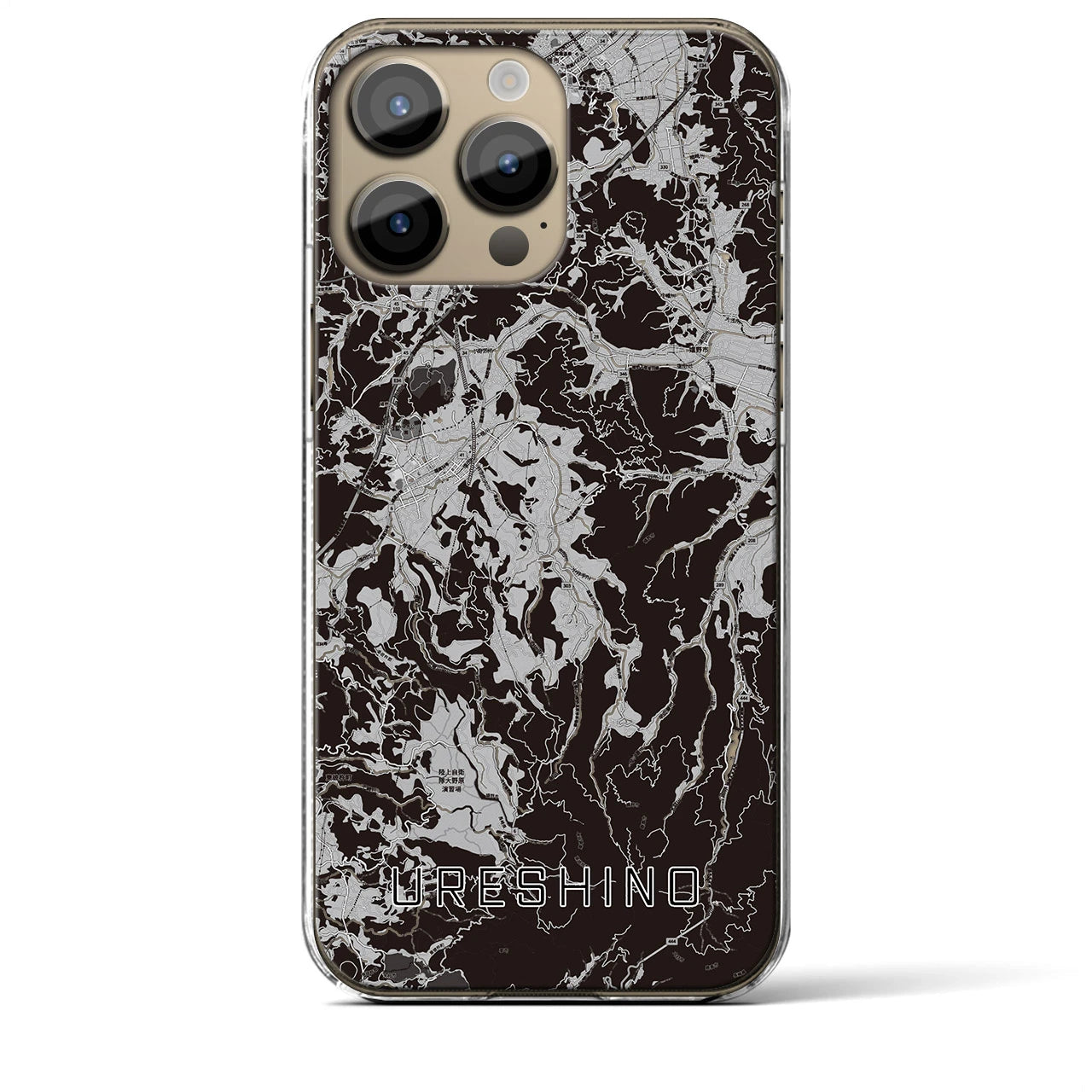 【嬉野(佐賀県)】地図柄iPhoneケース(クリアタイプ)