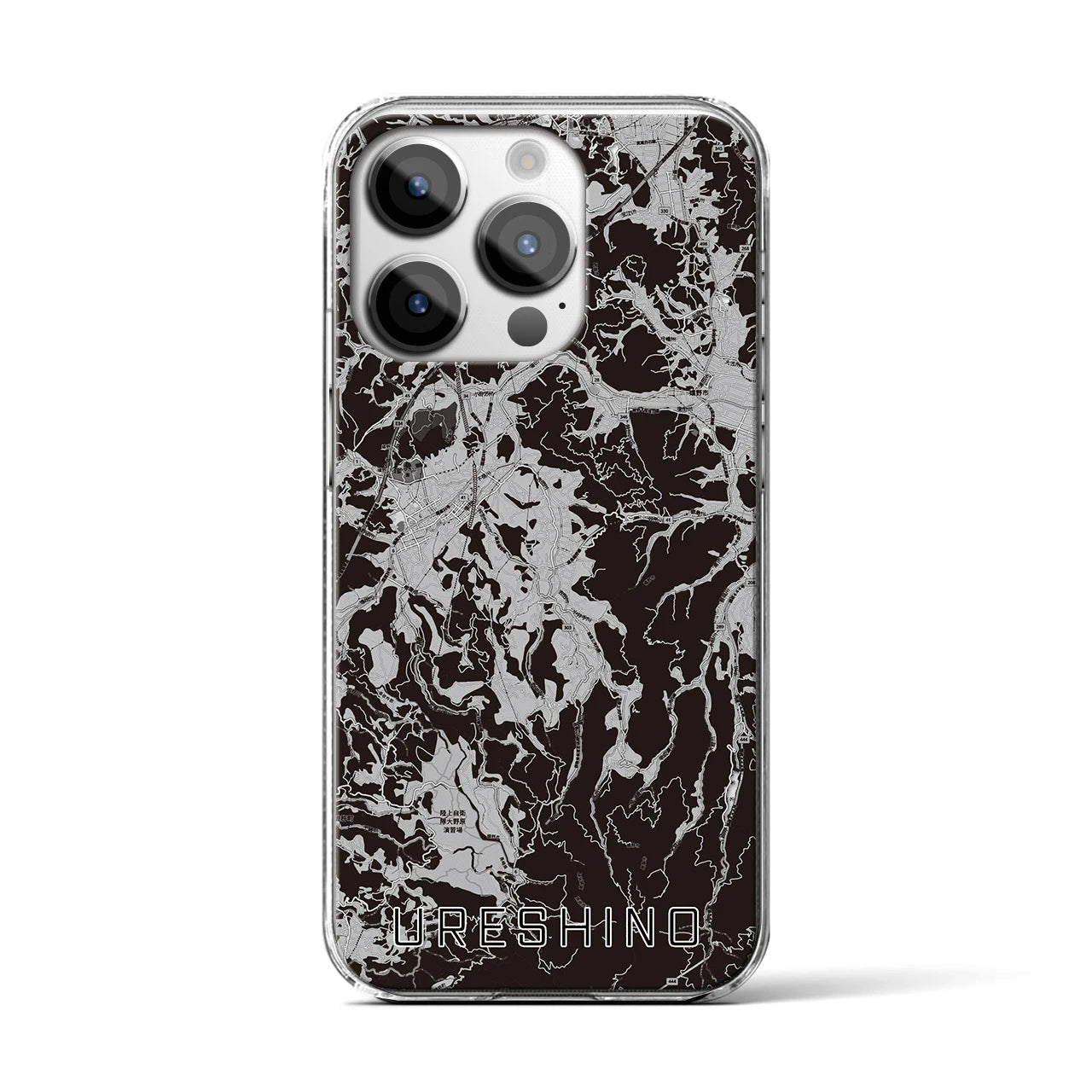 【嬉野(佐賀県)】地図柄iPhoneケース(クリアタイプ)