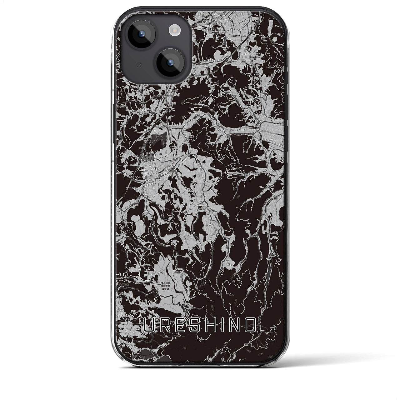 【嬉野(佐賀県)】地図柄iPhoneケース(クリアタイプ)