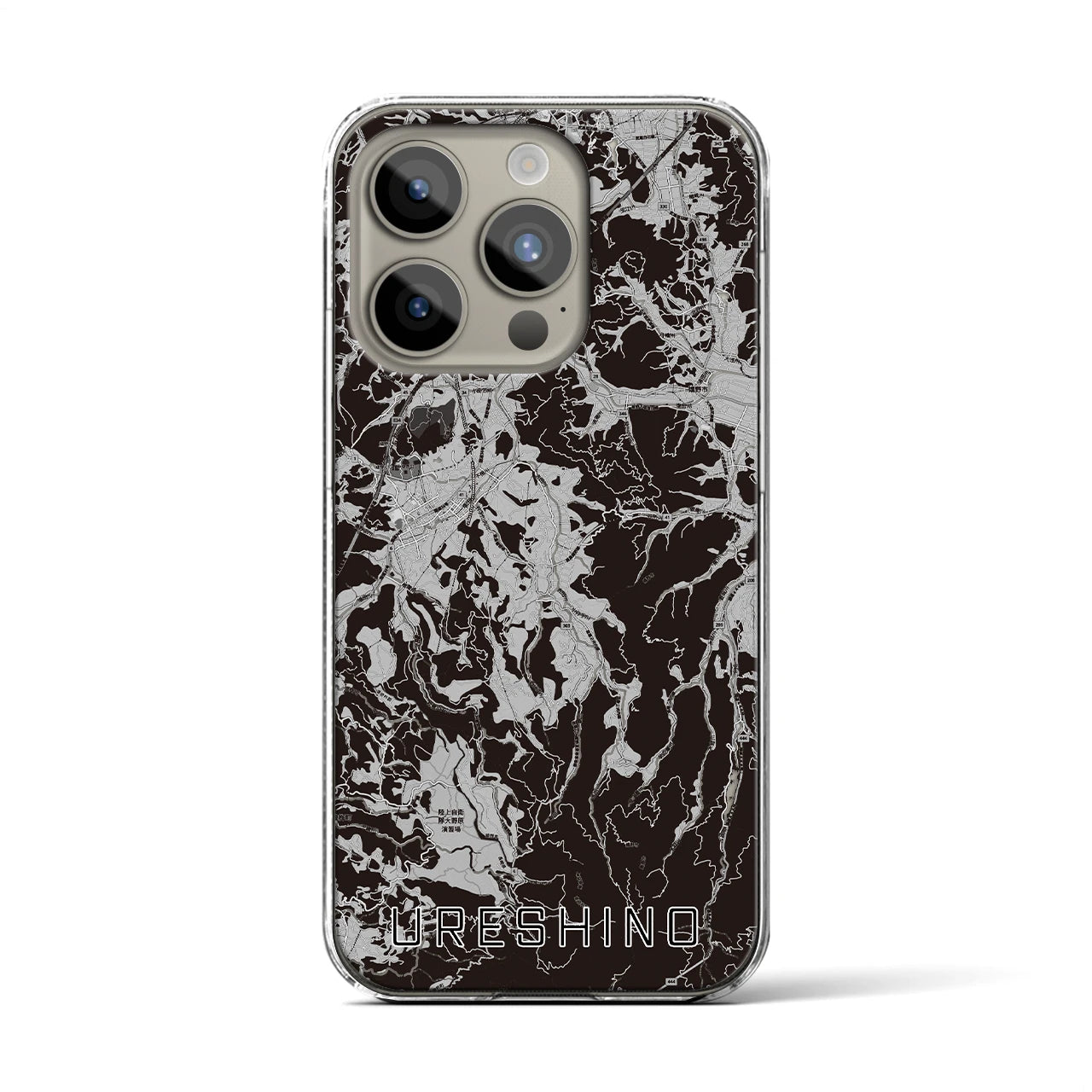 【嬉野(佐賀県)】地図柄iPhoneケース(クリアタイプ)