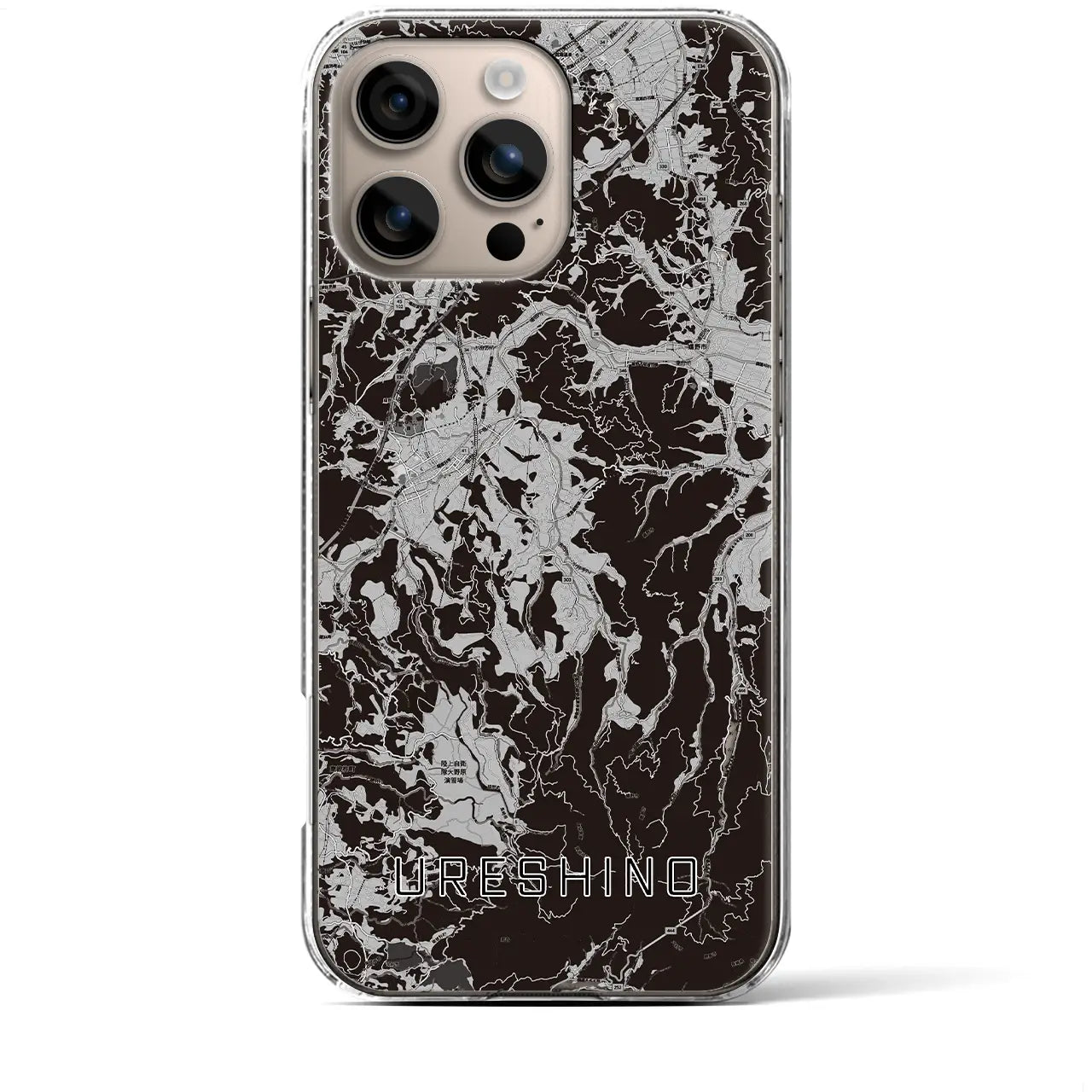 【嬉野(佐賀県)】地図柄iPhoneケース(クリアタイプ)