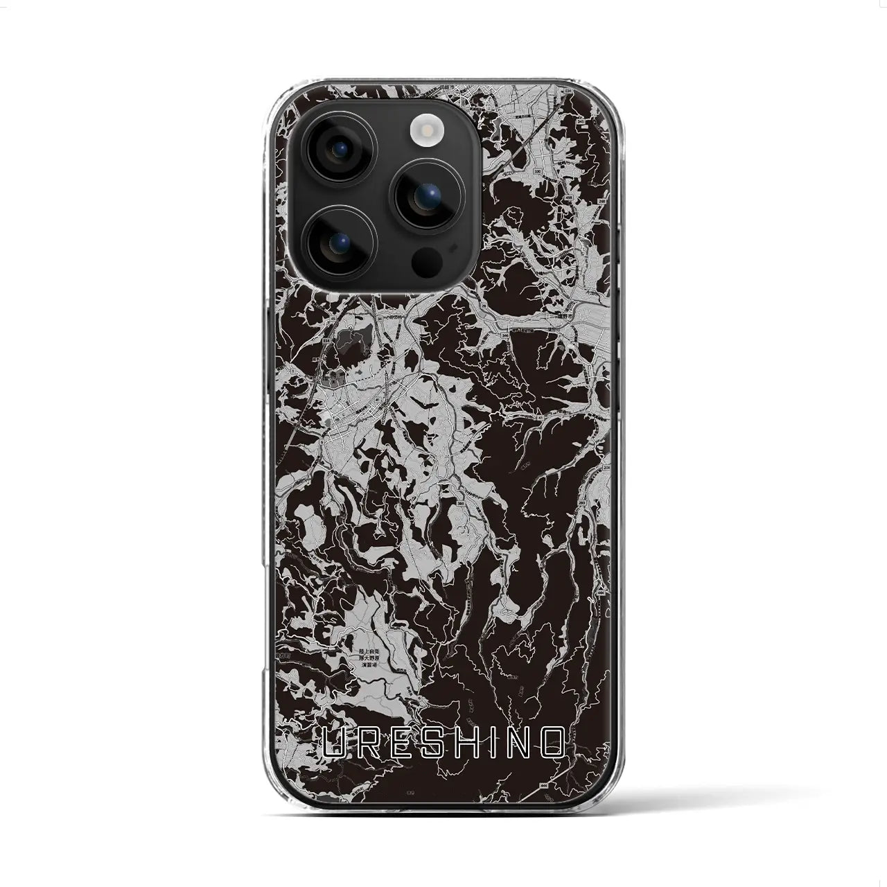 【嬉野(佐賀県)】地図柄iPhoneケース(クリアタイプ)