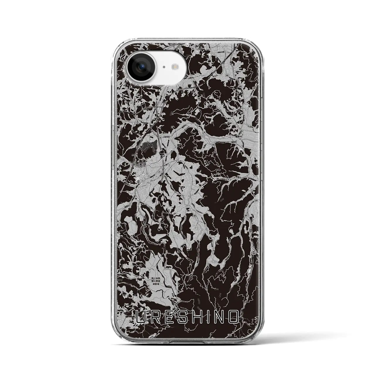 【嬉野(佐賀県)】地図柄iPhoneケース(クリアタイプ)