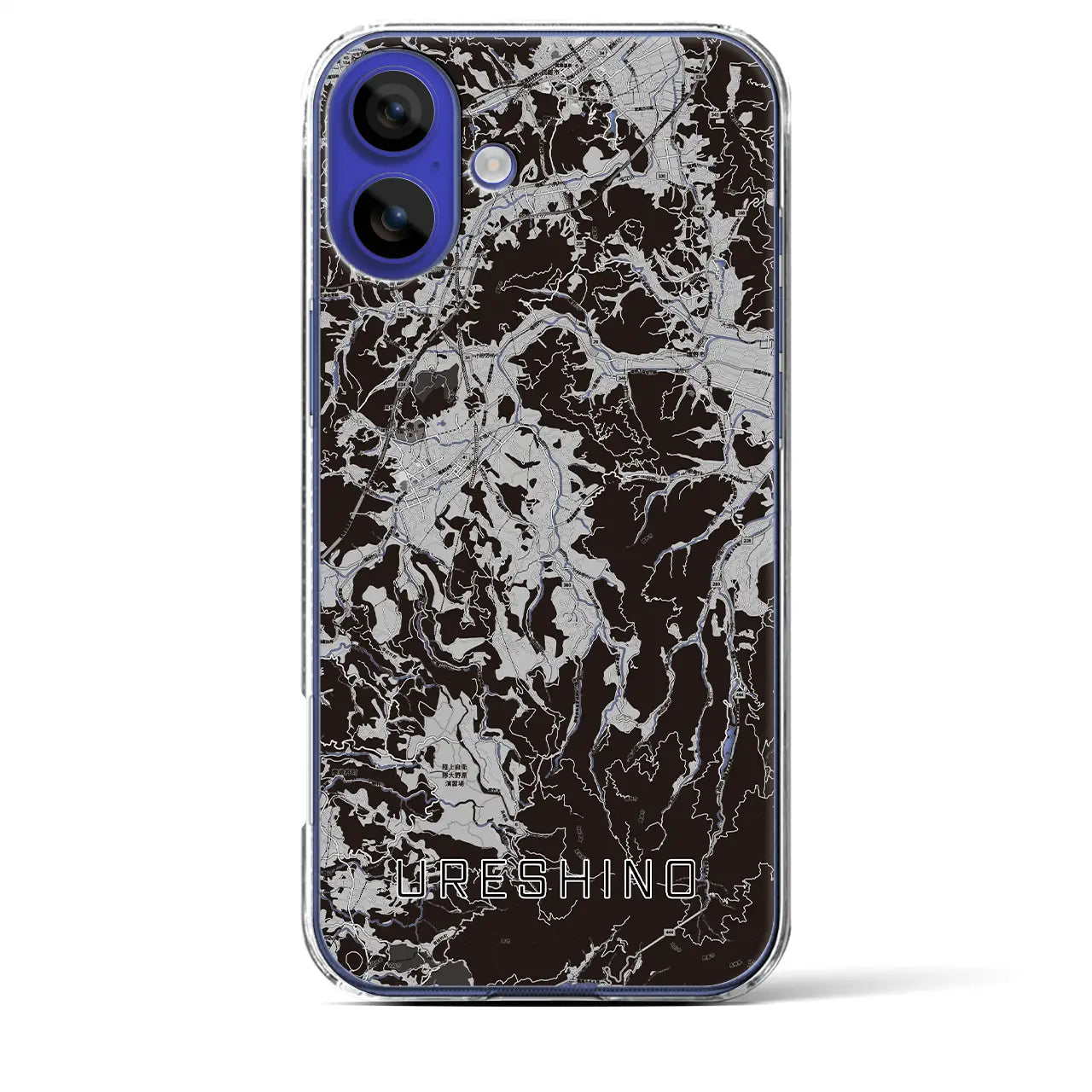 【嬉野(佐賀県)】地図柄iPhoneケース(クリアタイプ)