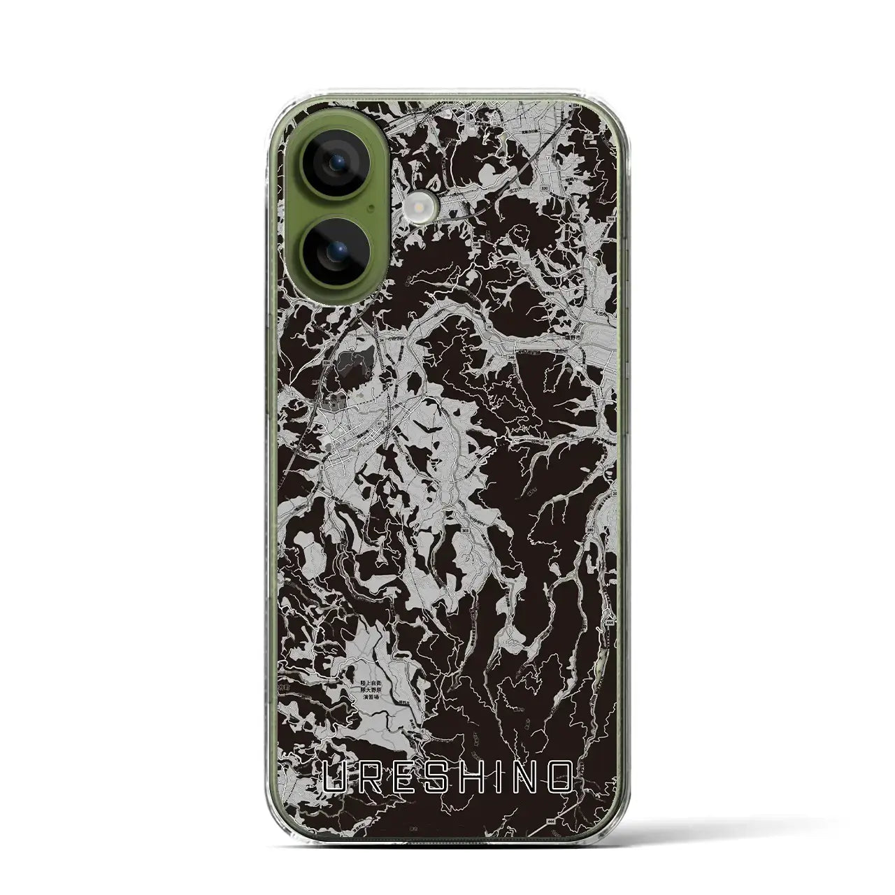 【嬉野(佐賀県)】地図柄iPhoneケース(クリアタイプ)