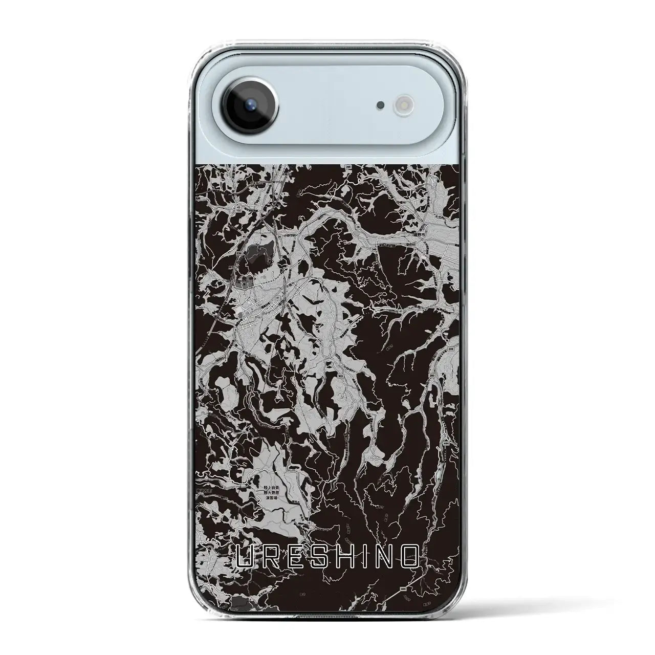 【嬉野(佐賀県)】地図柄iPhoneケース(クリアタイプ)