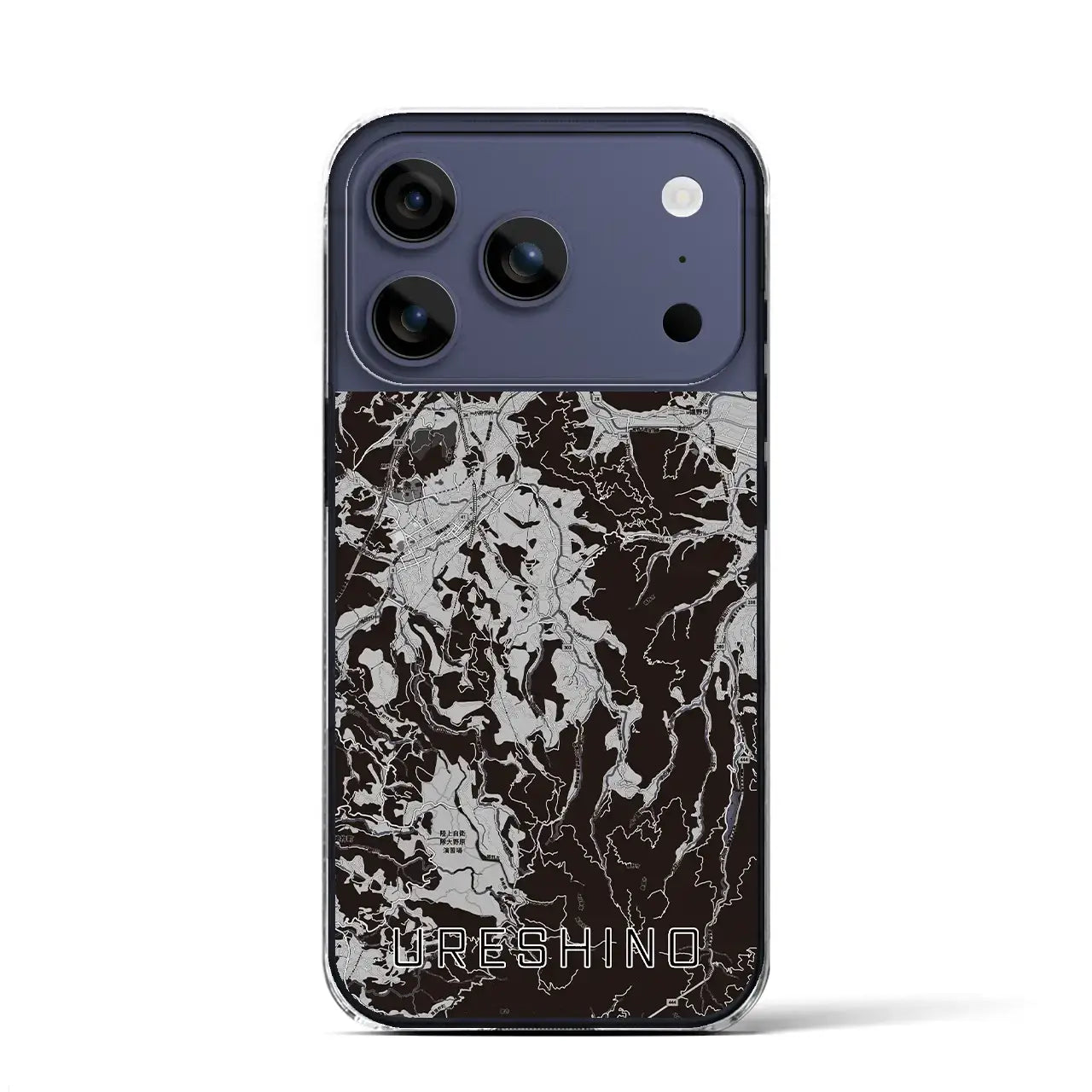 【嬉野(佐賀県)】地図柄iPhoneケース(クリアタイプ)