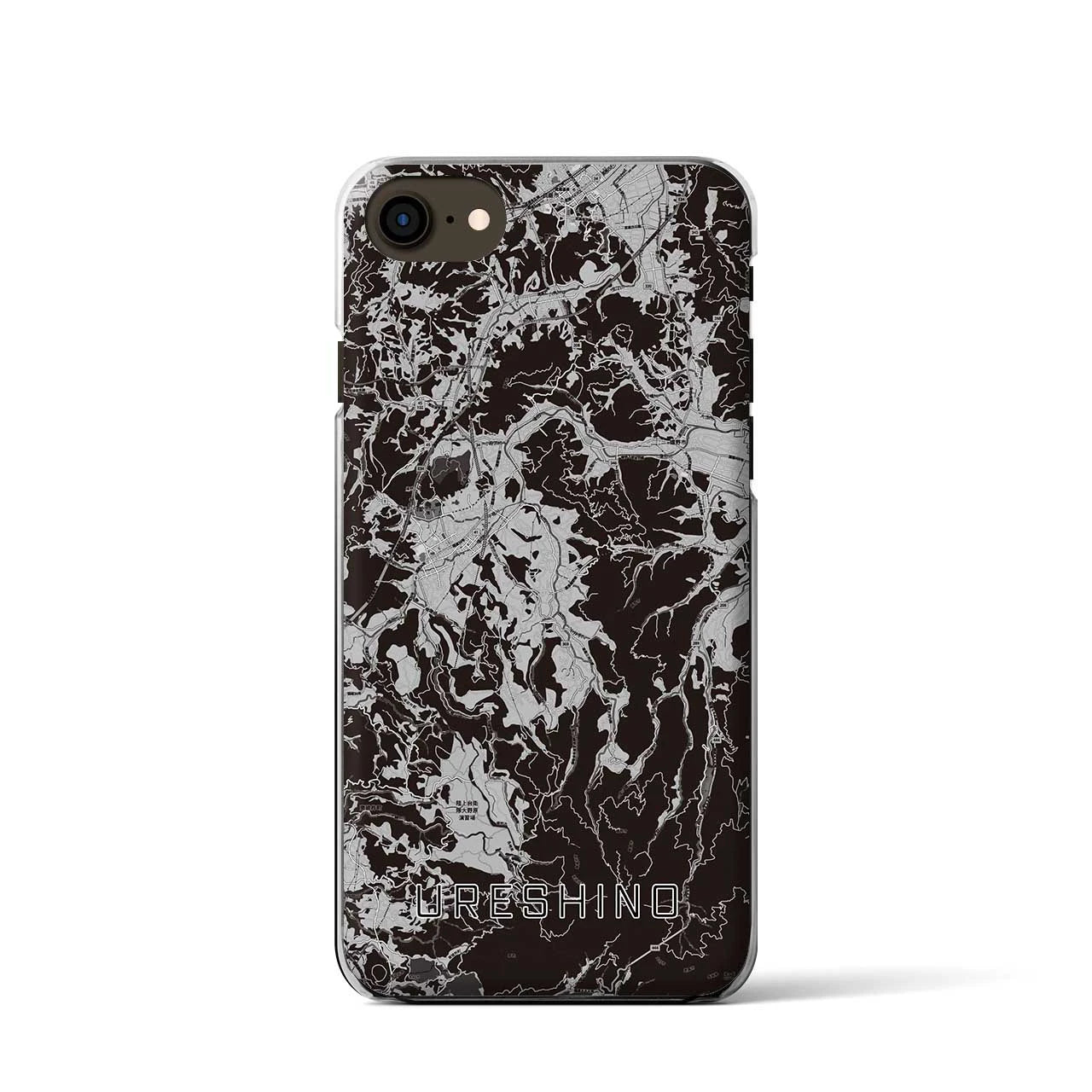 【嬉野(佐賀県)】地図柄iPhoneケース(クリアタイプ)