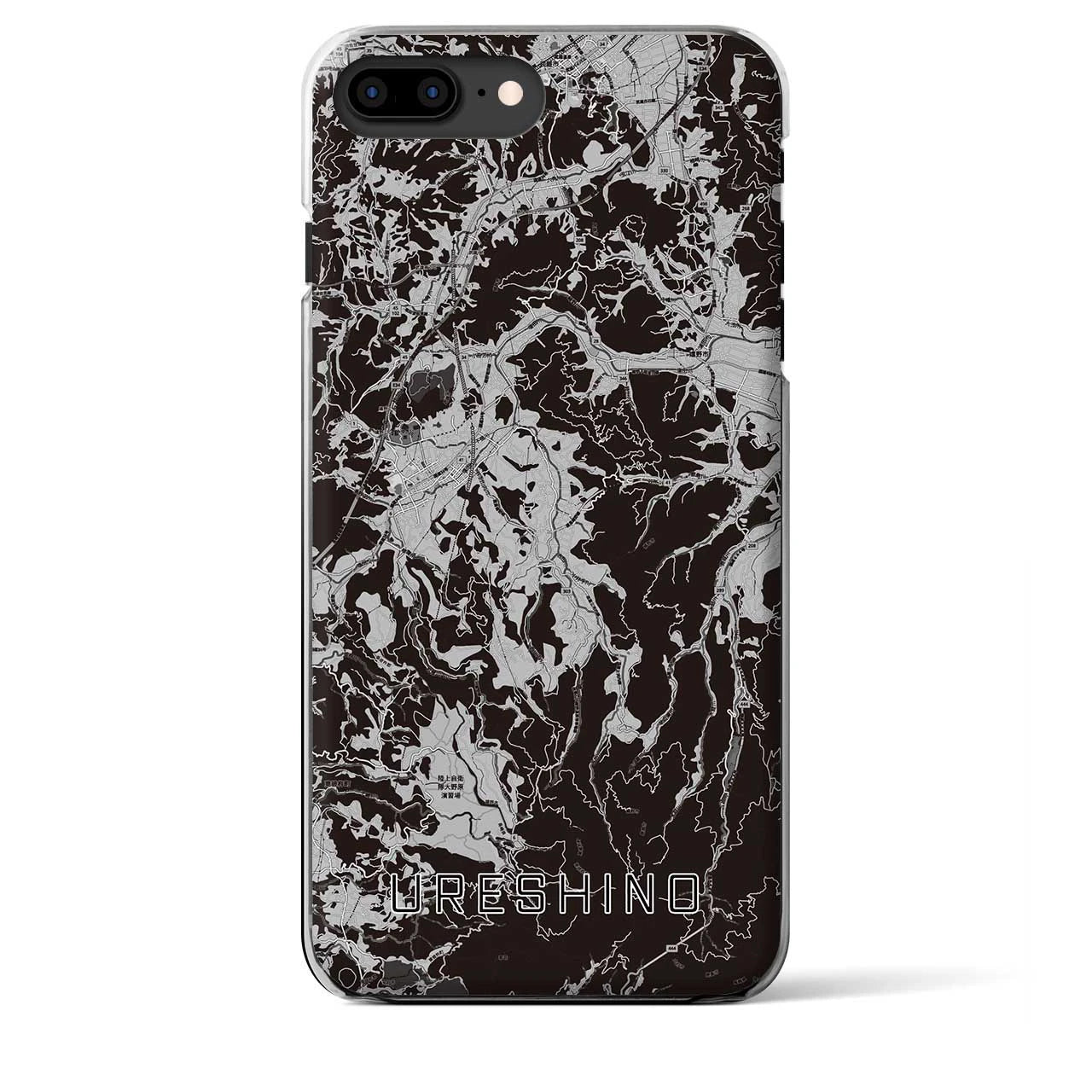 【嬉野(佐賀県)】地図柄iPhoneケース(クリアタイプ)