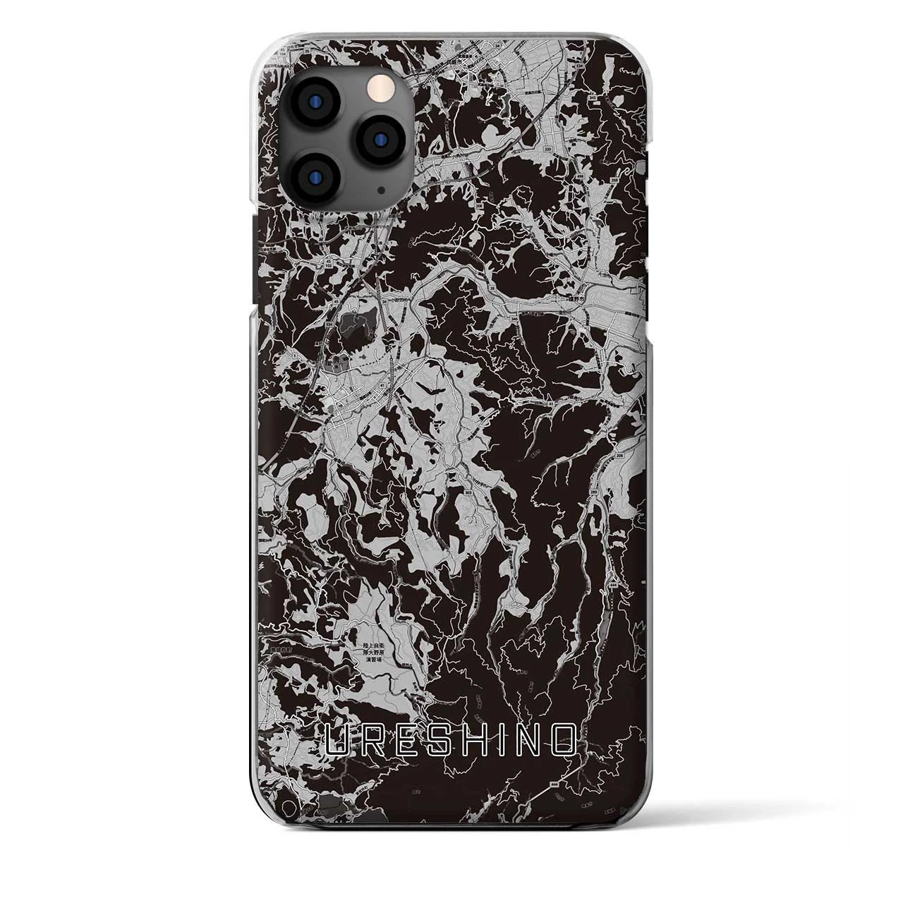 【嬉野(佐賀県)】地図柄iPhoneケース(クリアタイプ)