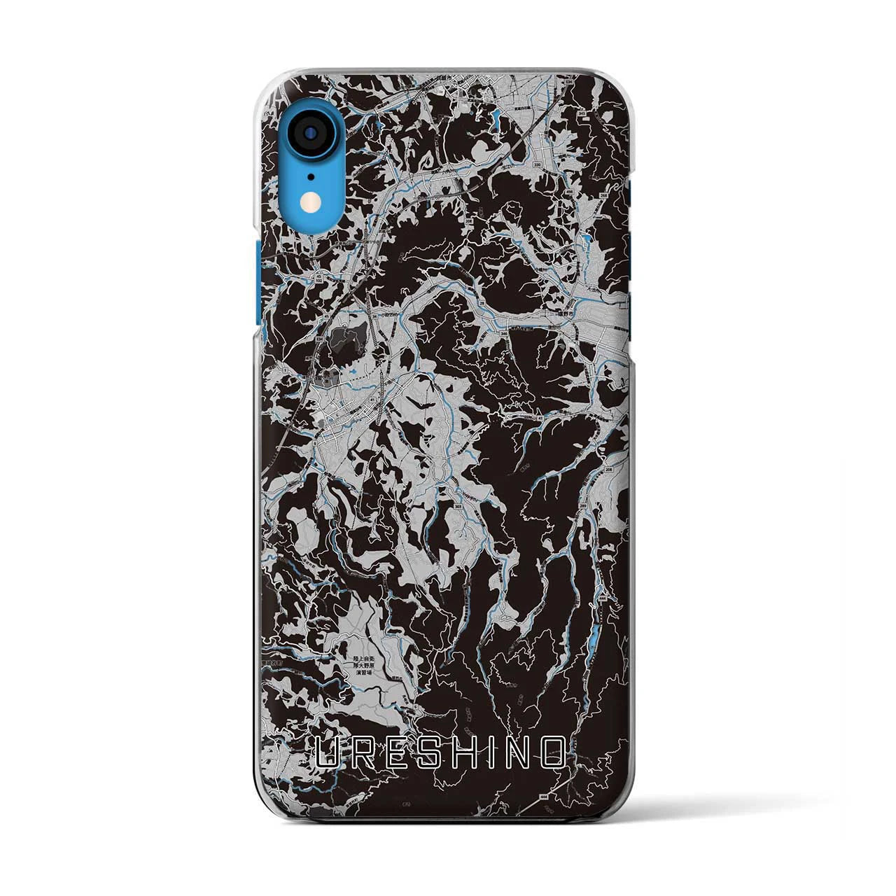 【嬉野(佐賀県)】地図柄iPhoneケース(クリアタイプ)