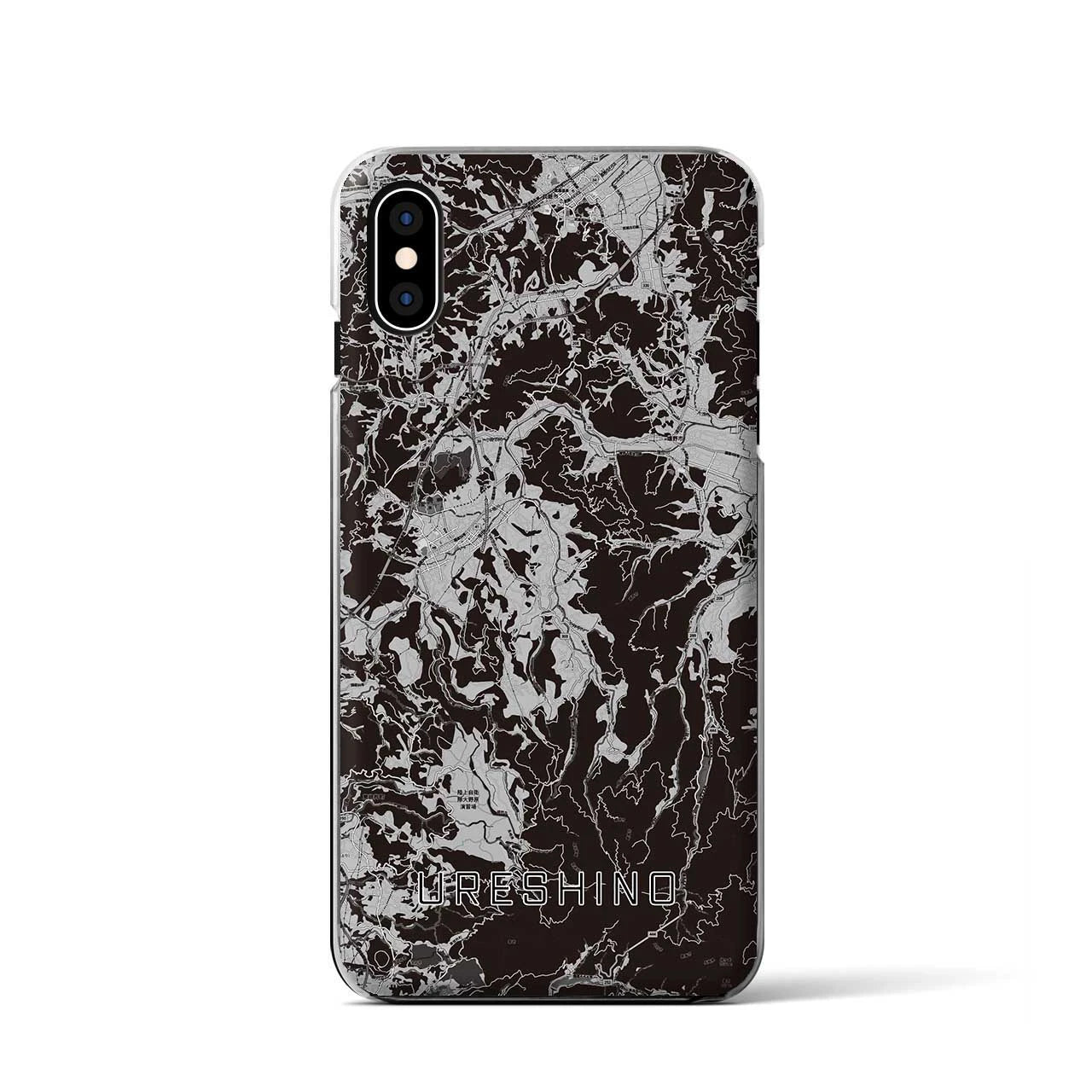 【嬉野(佐賀県)】地図柄iPhoneケース(クリアタイプ)