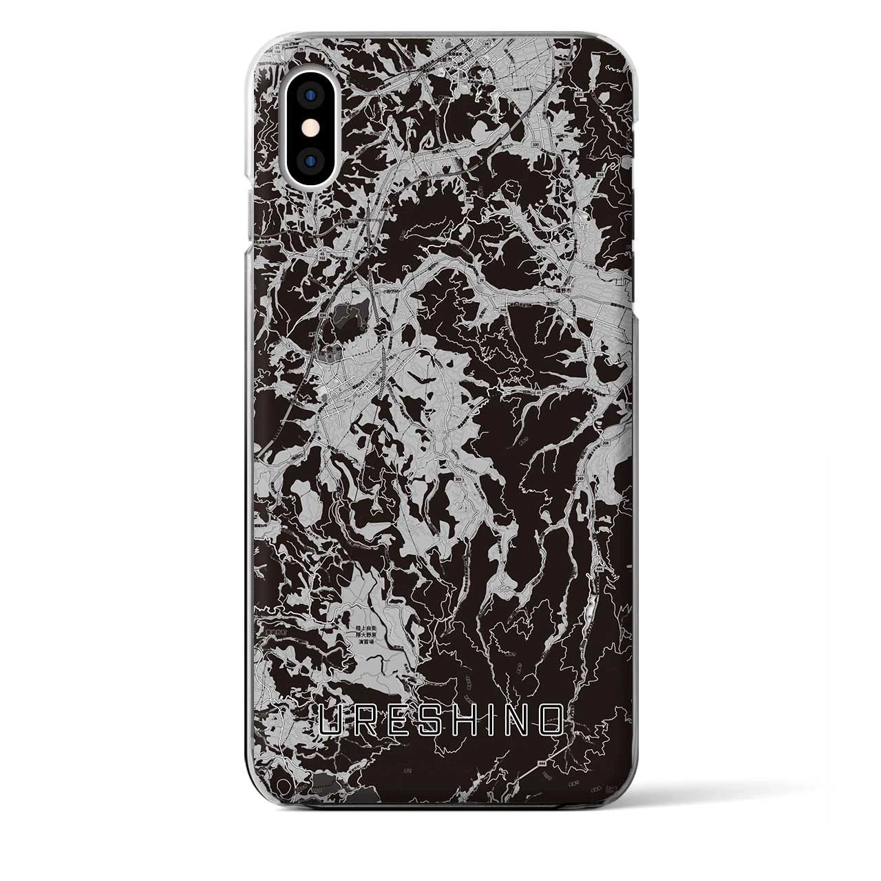 【嬉野(佐賀県)】地図柄iPhoneケース(クリアタイプ)