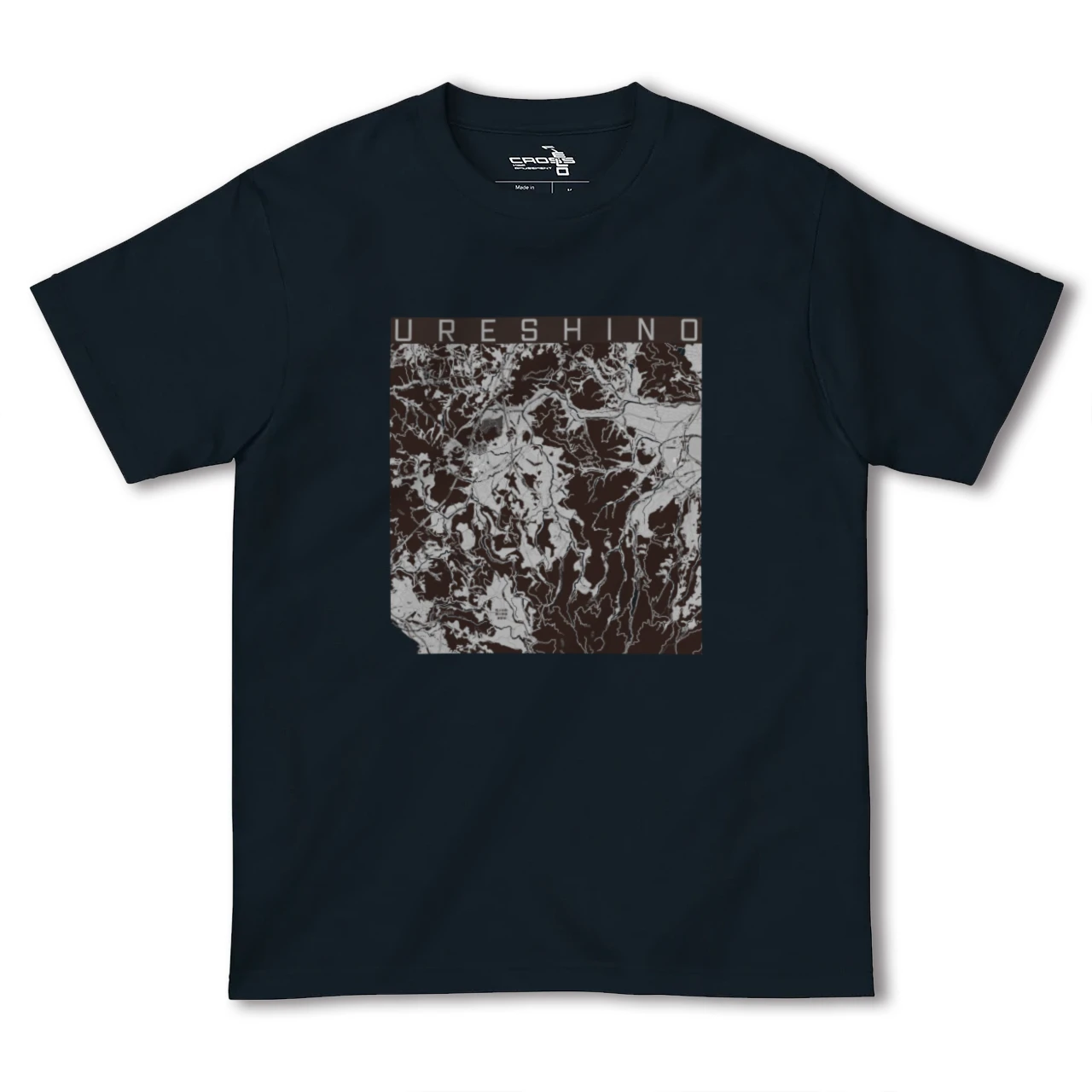 【嬉野(佐賀県)】地図柄ヘビーウェイトTシャツ