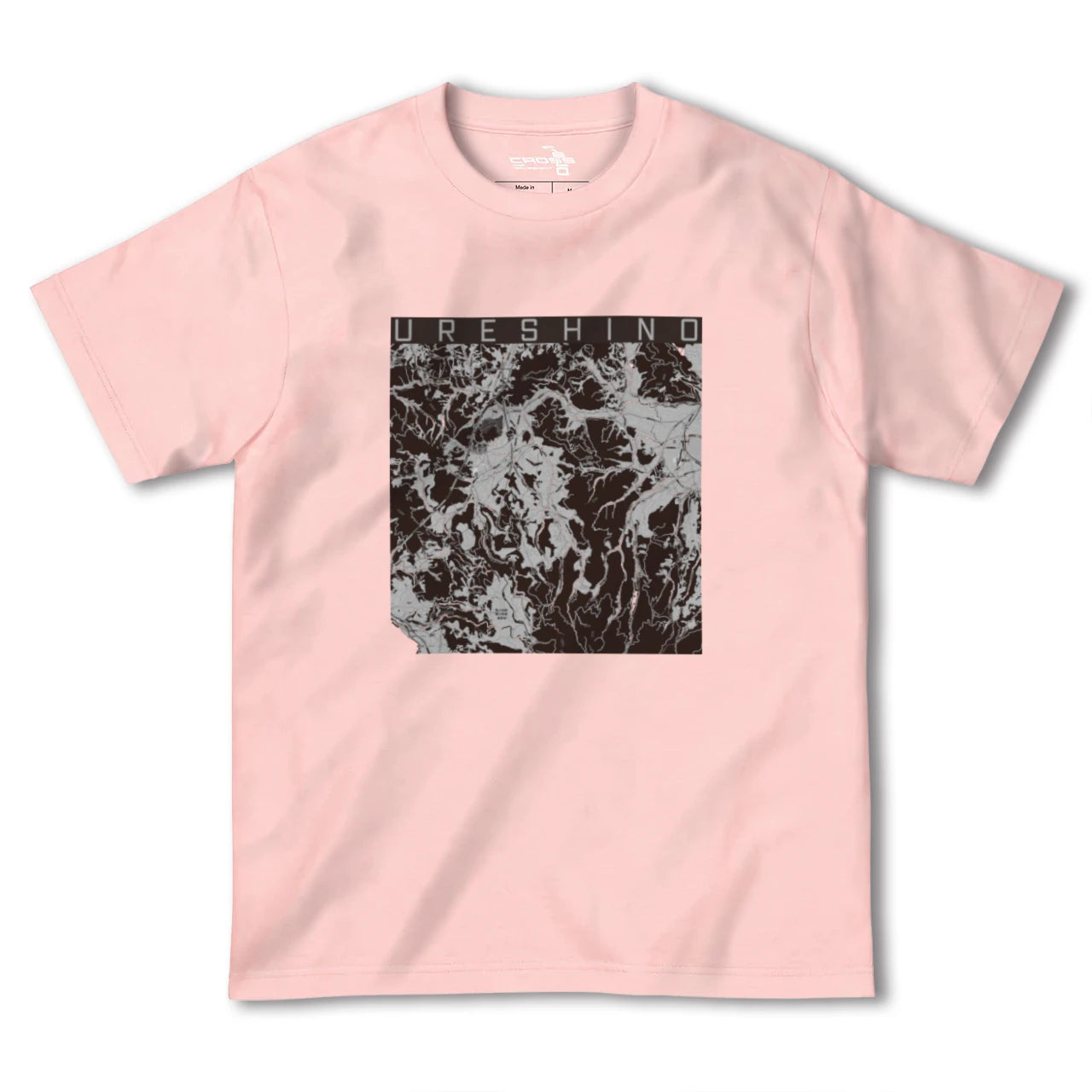 【嬉野(佐賀県)】地図柄ヘビーウェイトTシャツ