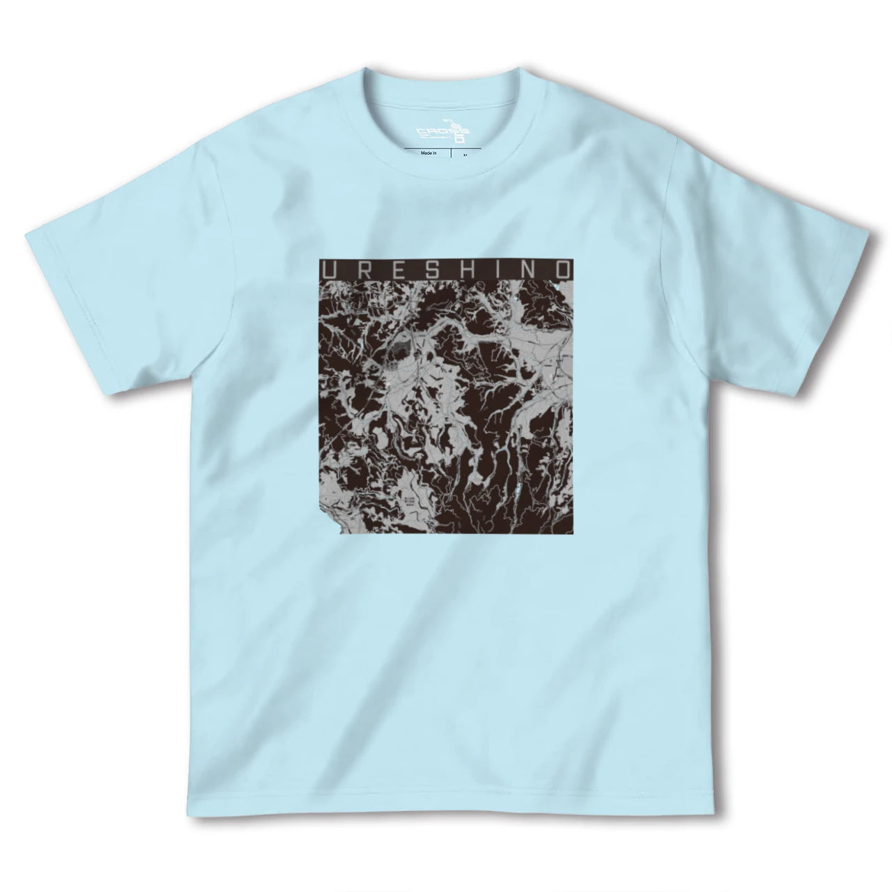 【嬉野(佐賀県)】地図柄ヘビーウェイトTシャツ
