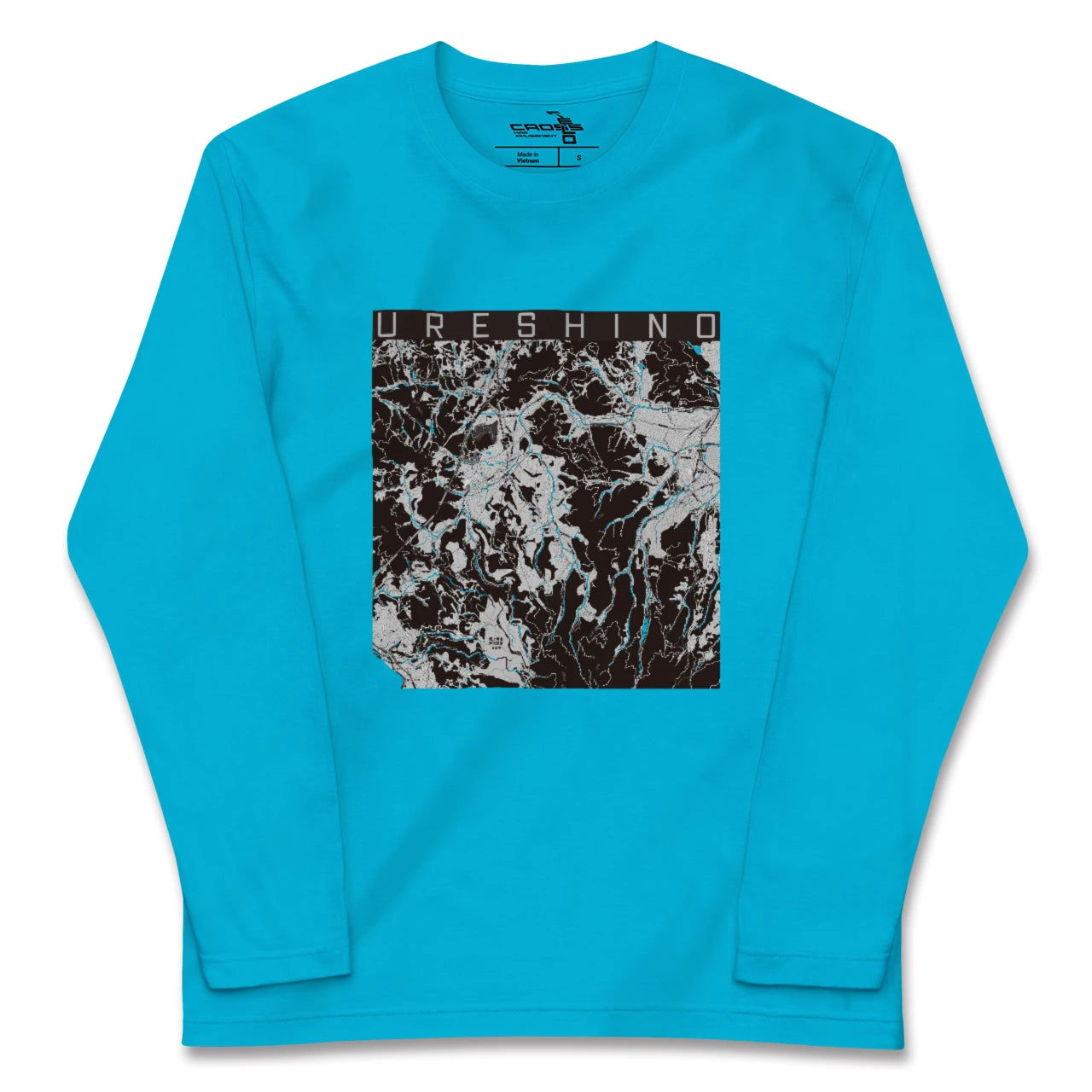 【嬉野(佐賀県)】地図柄ロングスリーブTシャツ
