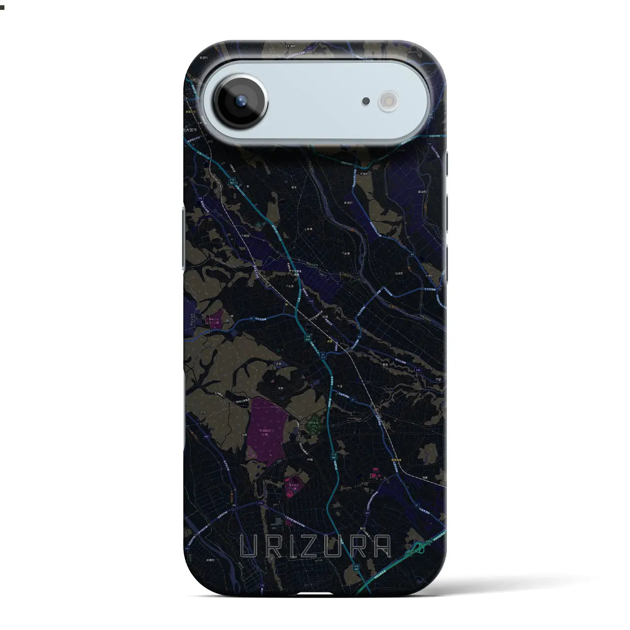 【瓜連(茨城県)】地図柄iPhoneケース(バックカバータイプ)
