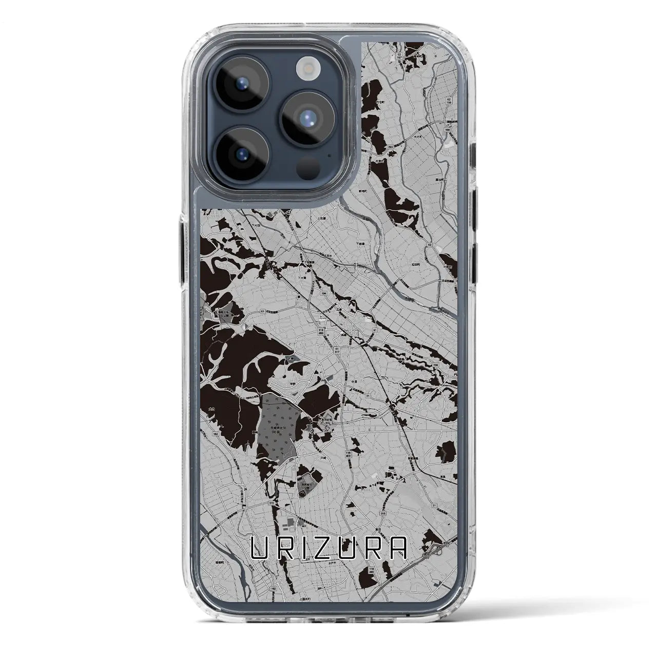 【瓜連(茨城県)】地図柄iPhoneケース(MagSafeタイプ)