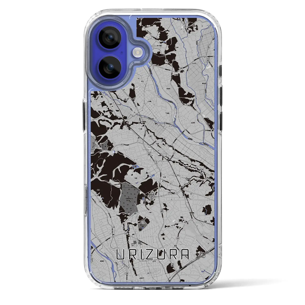 【瓜連(茨城県)】地図柄iPhoneケース(MagSafeタイプ)