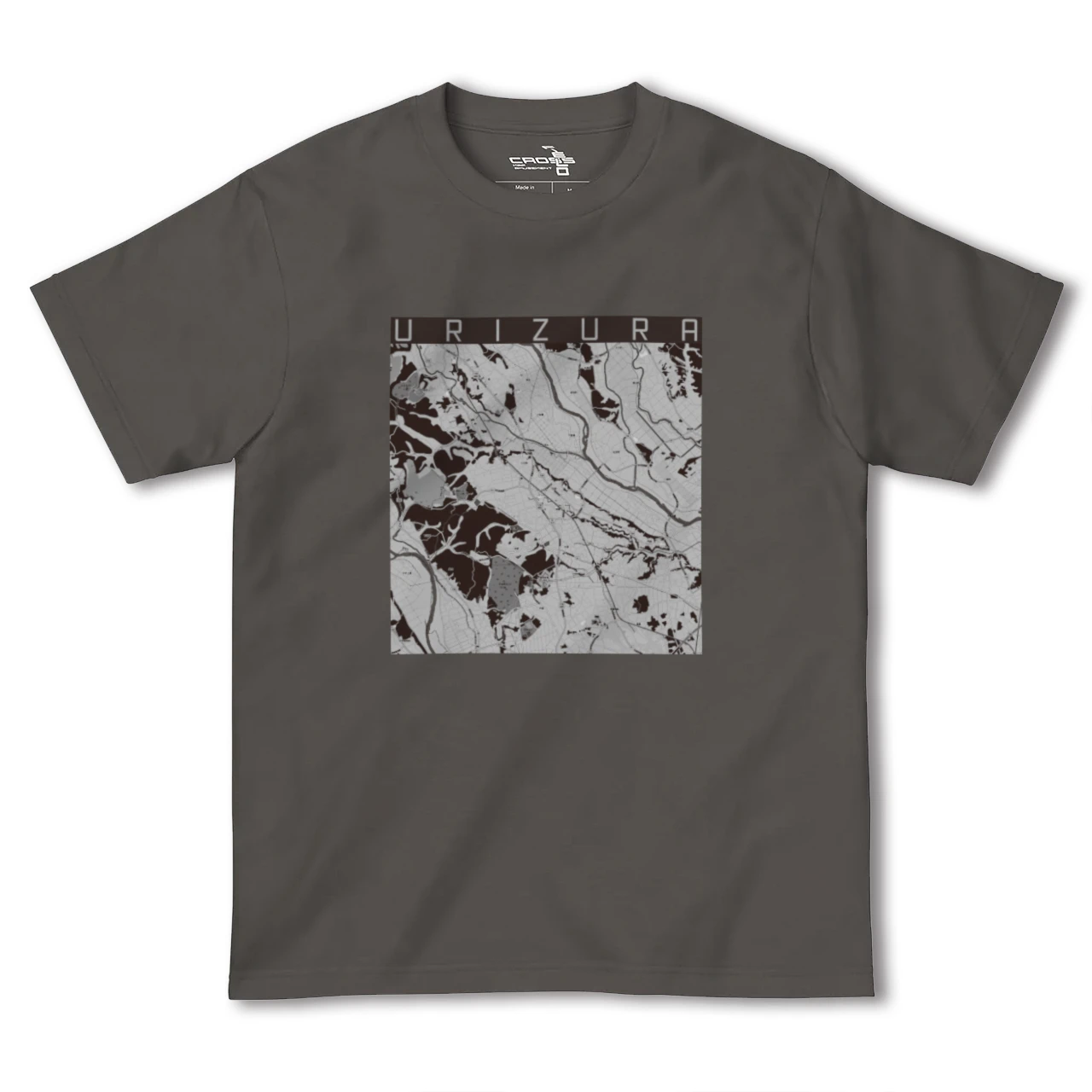 【瓜連(茨城県)】地図柄ヘビーウェイトTシャツ