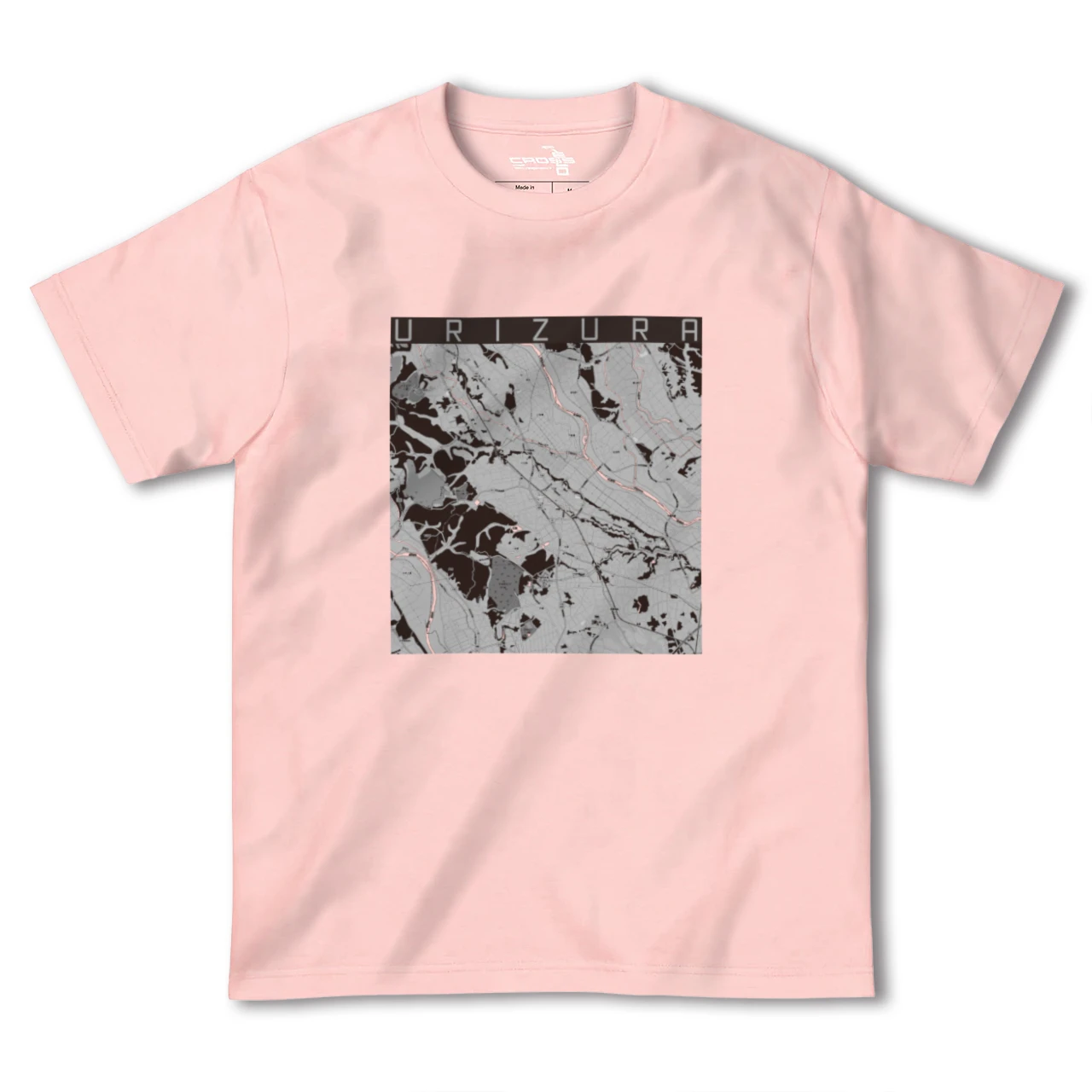 【瓜連(茨城県)】地図柄ヘビーウェイトTシャツ