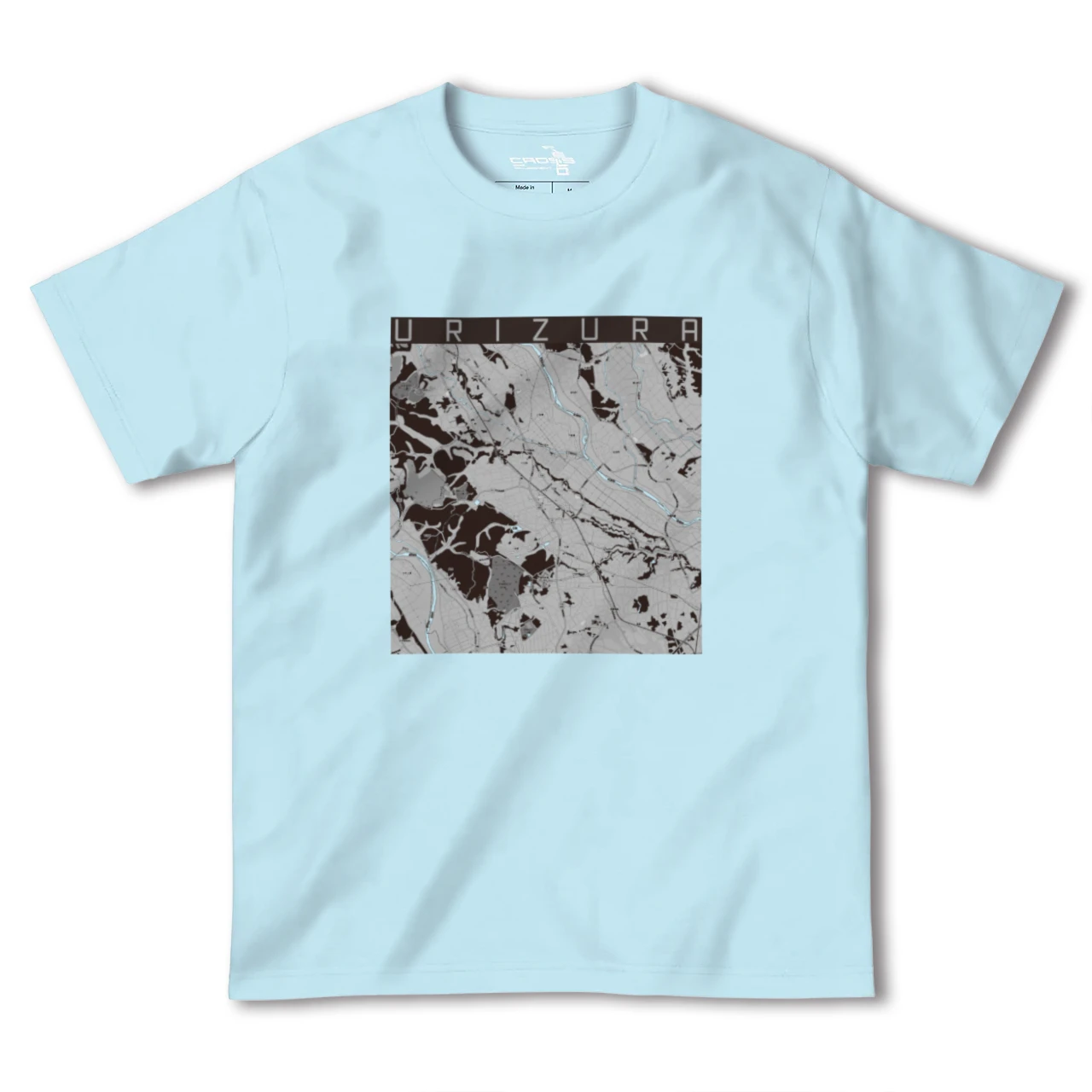 【瓜連(茨城県)】地図柄ヘビーウェイトTシャツ