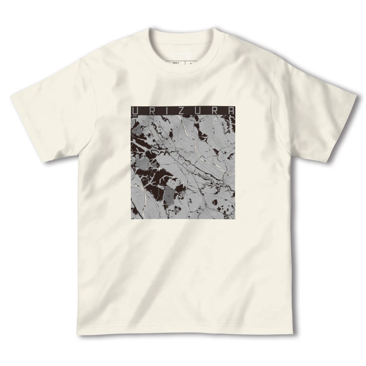 【瓜連(茨城県)】地図柄ヘビーウェイトTシャツ