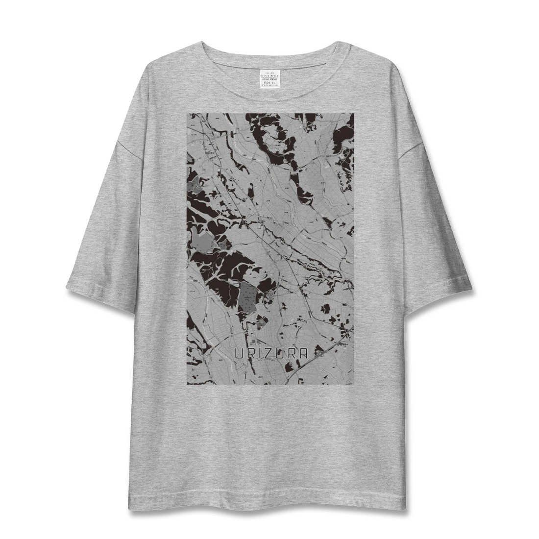 【瓜連(茨城県)】地図柄ビッグシルエットTシャツ