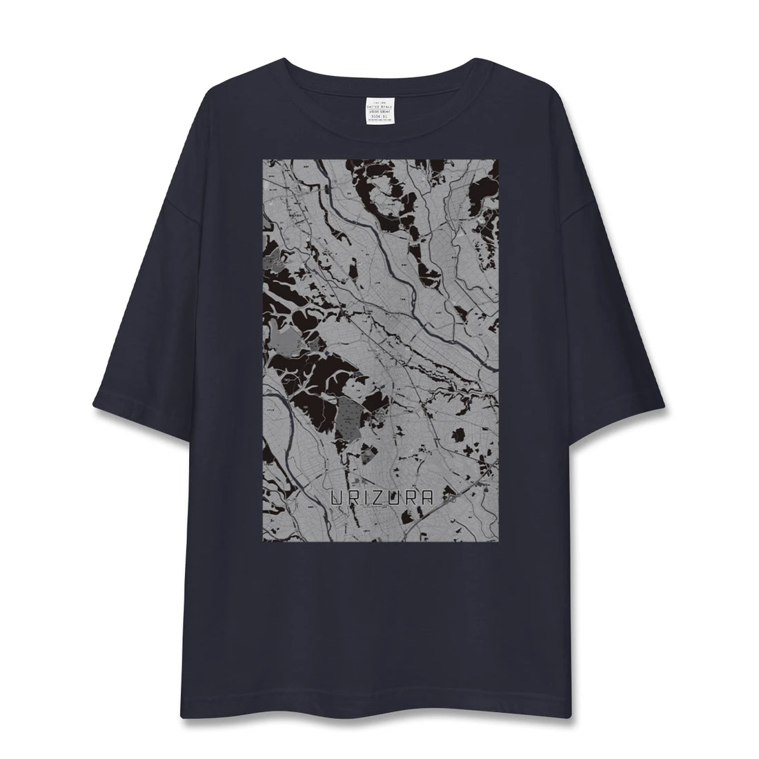 【瓜連(茨城県)】地図柄ビッグシルエットTシャツ