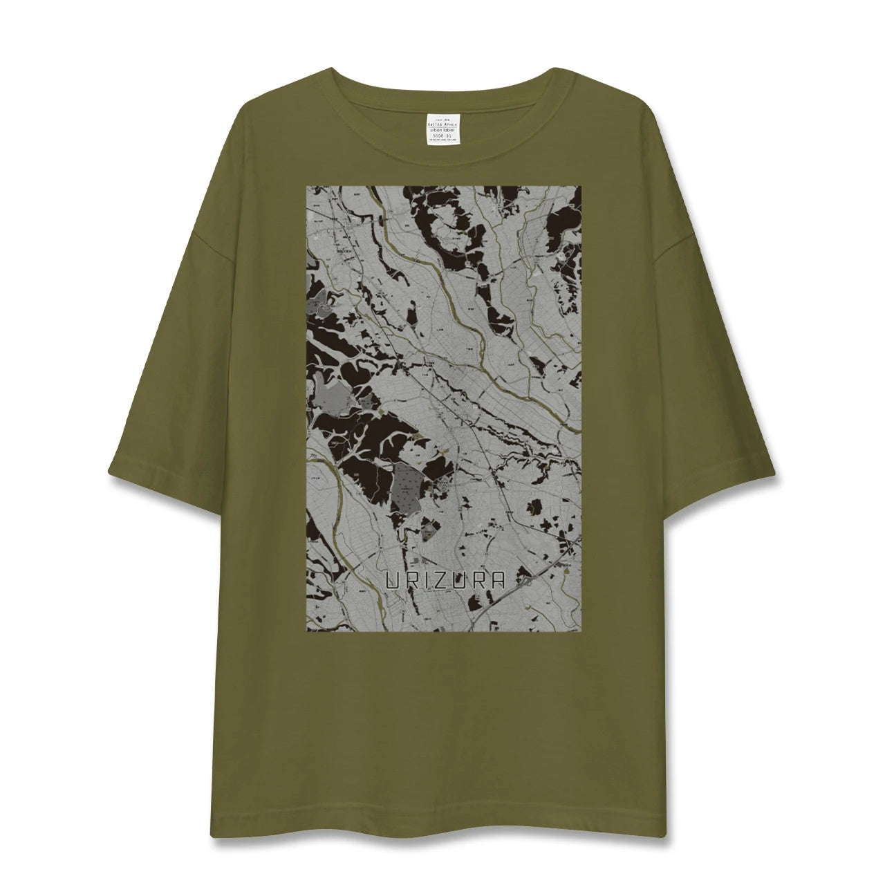 【瓜連(茨城県)】地図柄ビッグシルエットTシャツ