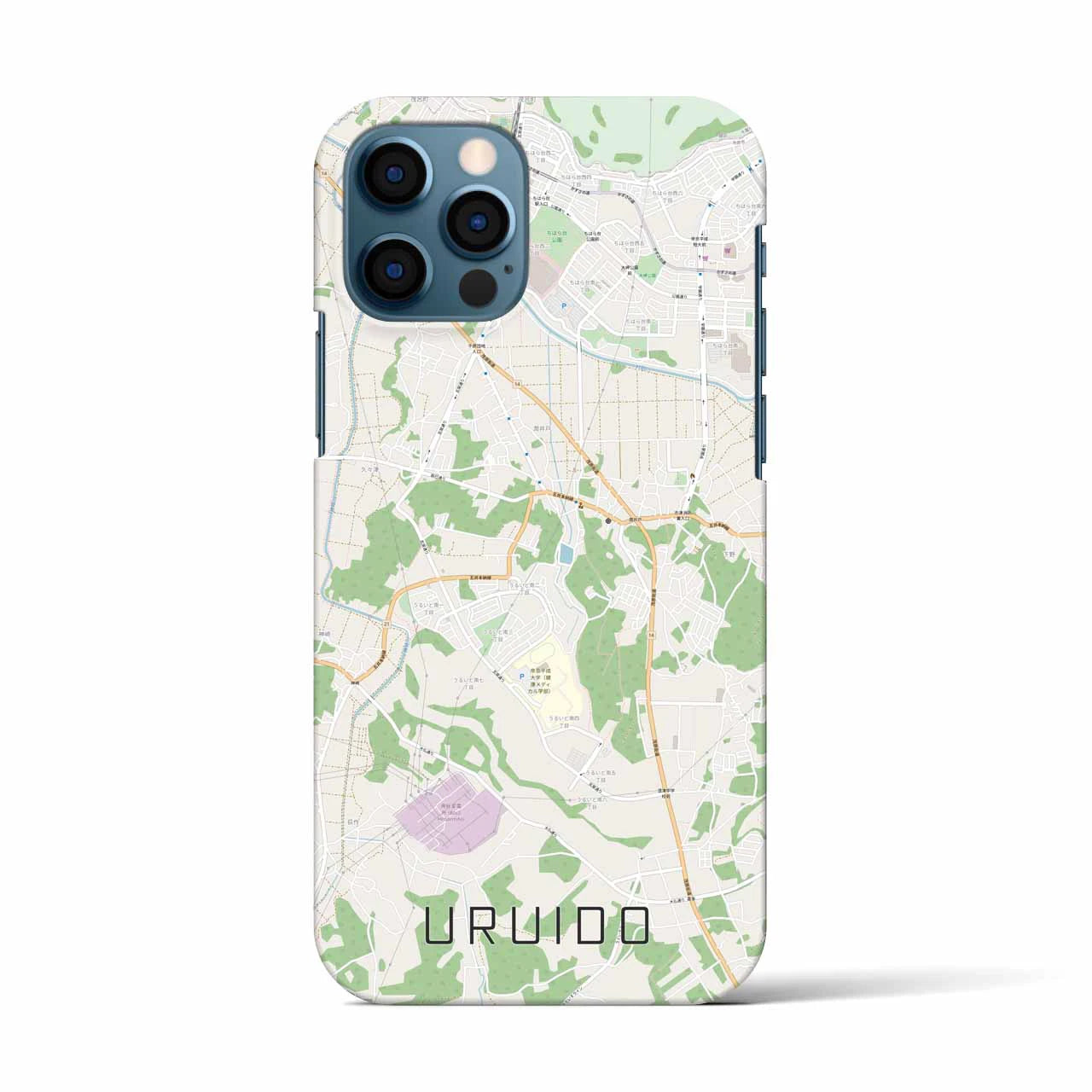 【潤井戸(千葉県)】地図柄iPhoneケース(バックカバータイプ)