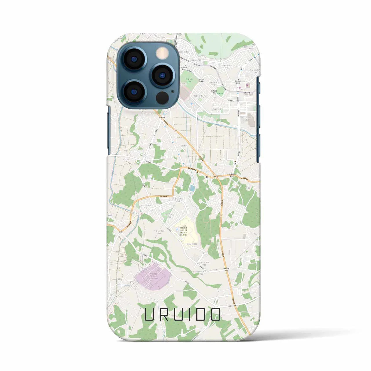 【潤井戸(千葉県)】地図柄iPhoneケース(バックカバータイプ)