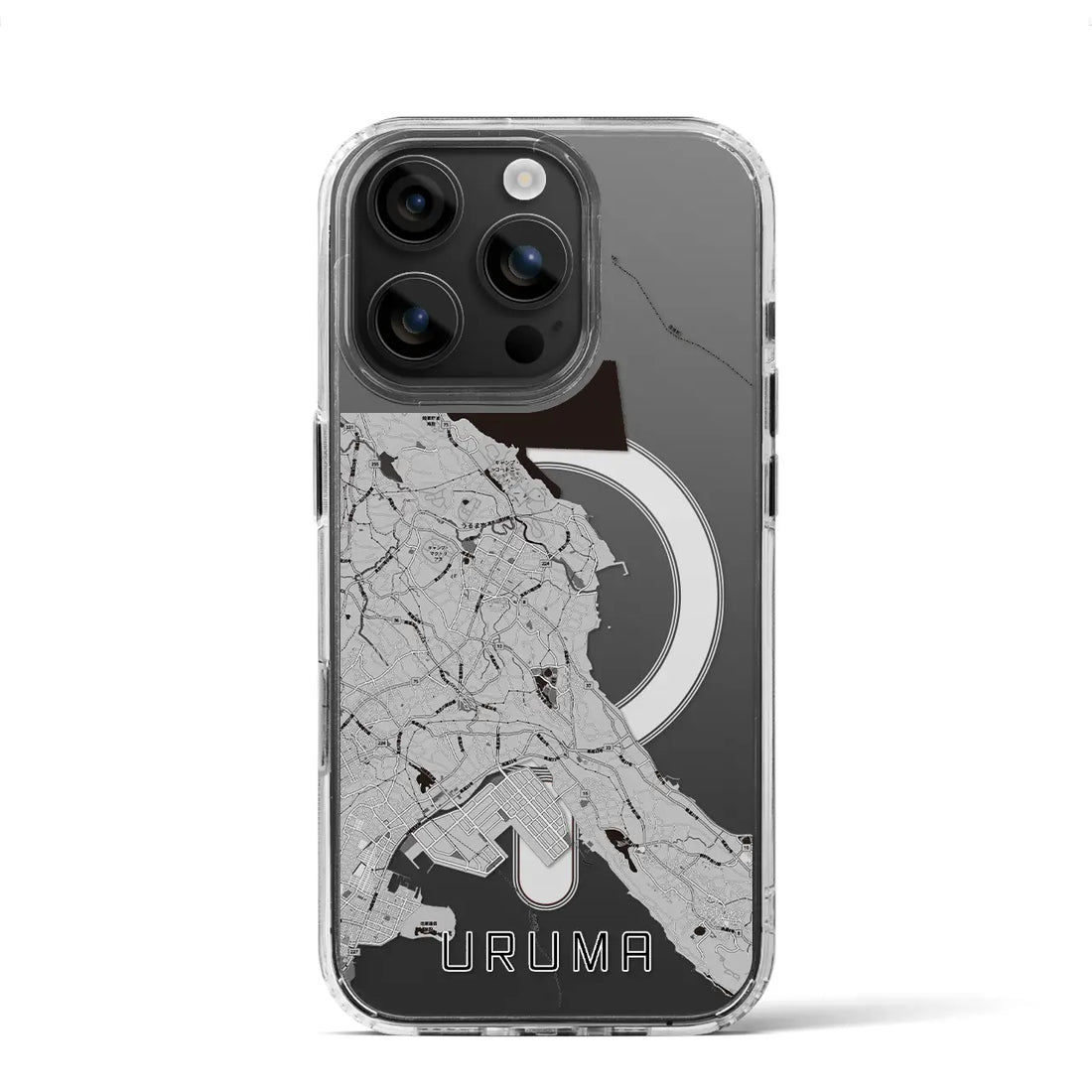 【うるま(沖縄県)】地図柄iPhoneケース(MagSafeタイプ)