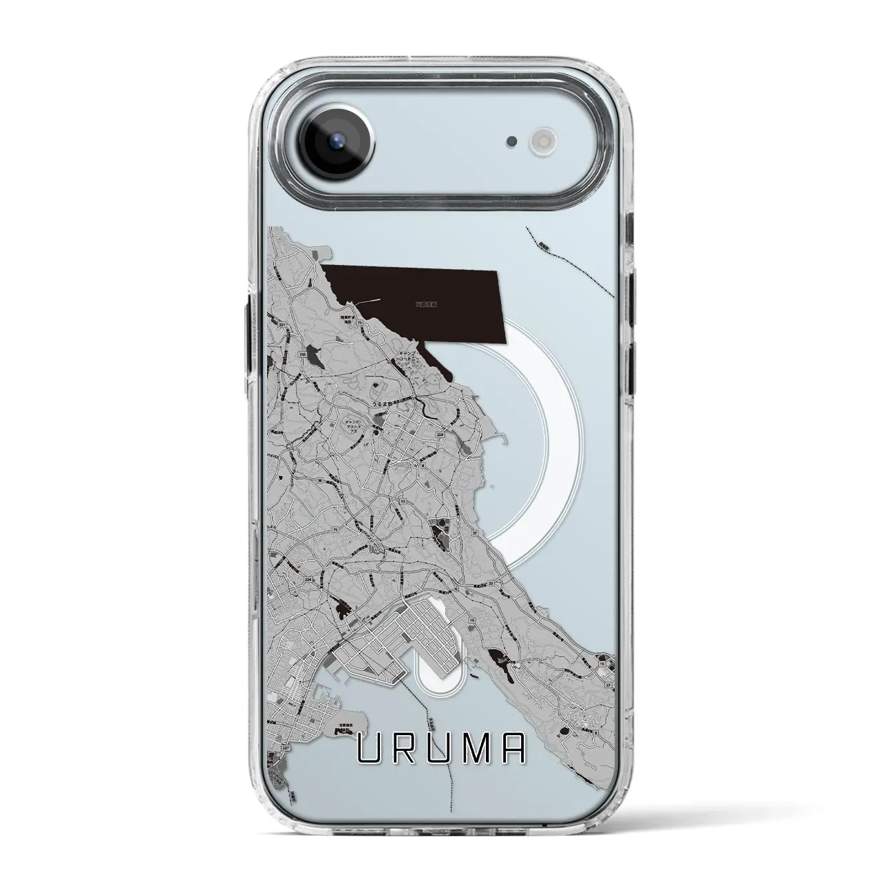 【うるま(沖縄県)】地図柄iPhoneケース(MagSafeタイプ)