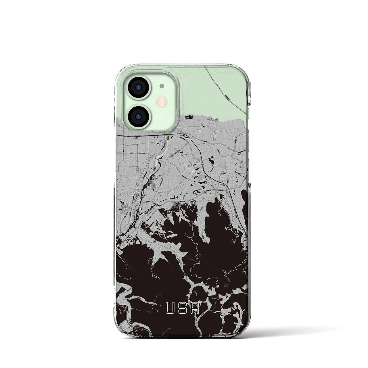 【宇佐(大分県)】地図柄iPhoneケース(クリアタイプ)
