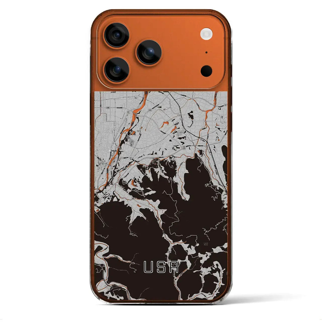 【宇佐(大分県)】地図柄iPhoneケース(クリアタイプ)