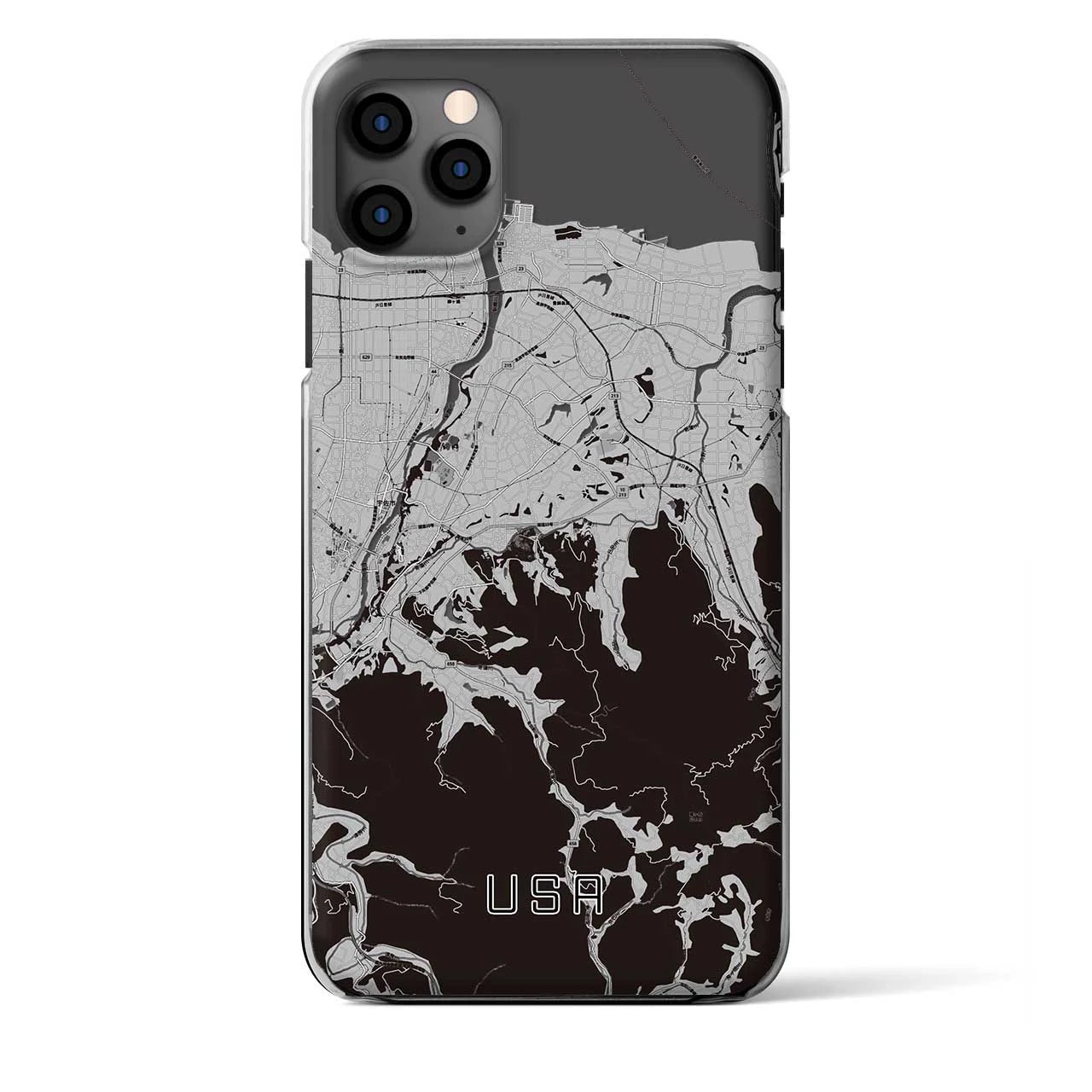 【宇佐(大分県)】地図柄iPhoneケース(クリアタイプ)