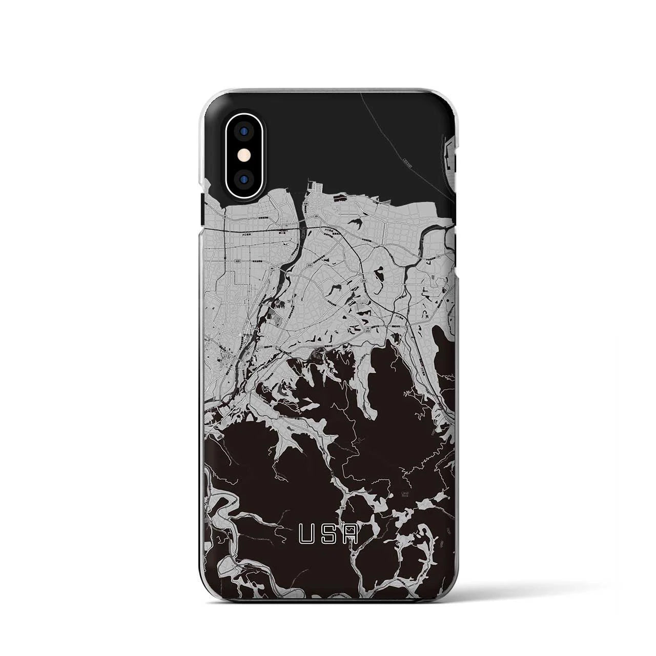 【宇佐(大分県)】地図柄iPhoneケース(クリアタイプ)