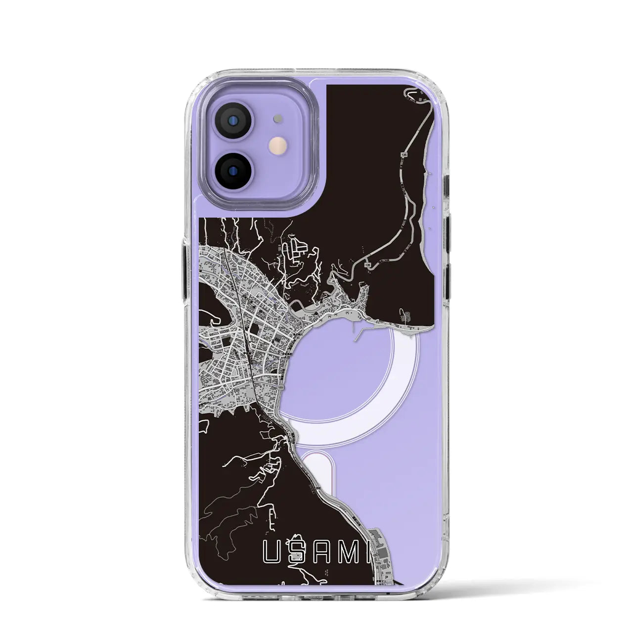 【宇佐美(静岡県)】地図柄iPhoneケース(MagSafeタイプ)