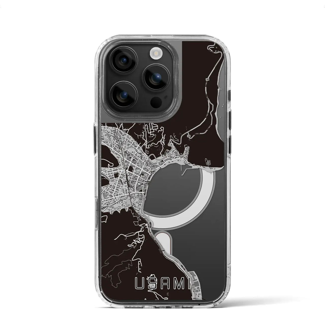 【宇佐美(静岡県)】地図柄iPhoneケース(MagSafeタイプ)