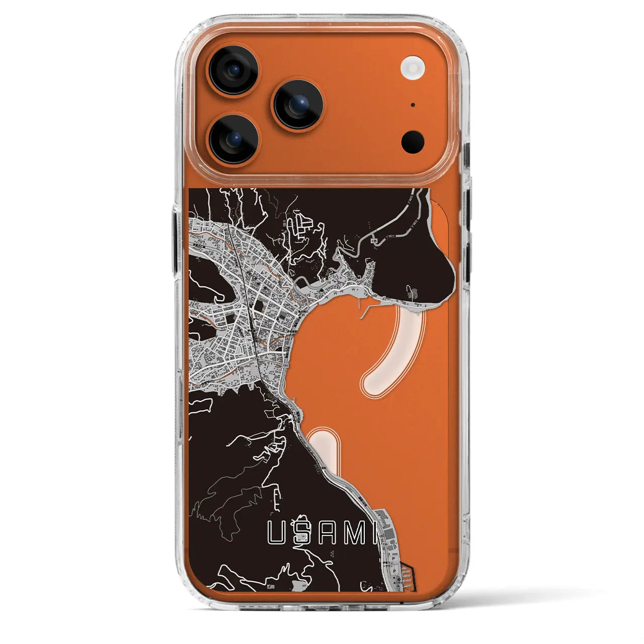 【宇佐美(静岡県)】地図柄iPhoneケース(MagSafeタイプ)