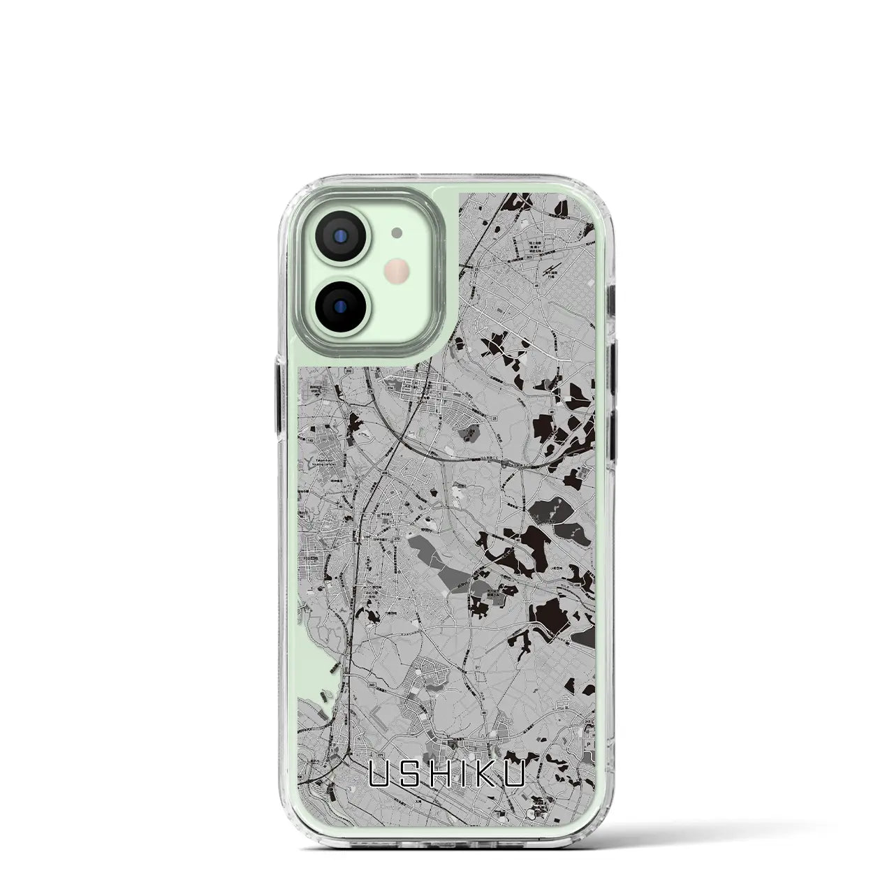 【牛久(茨城県)】地図柄iPhoneケース(MagSafeタイプ)
