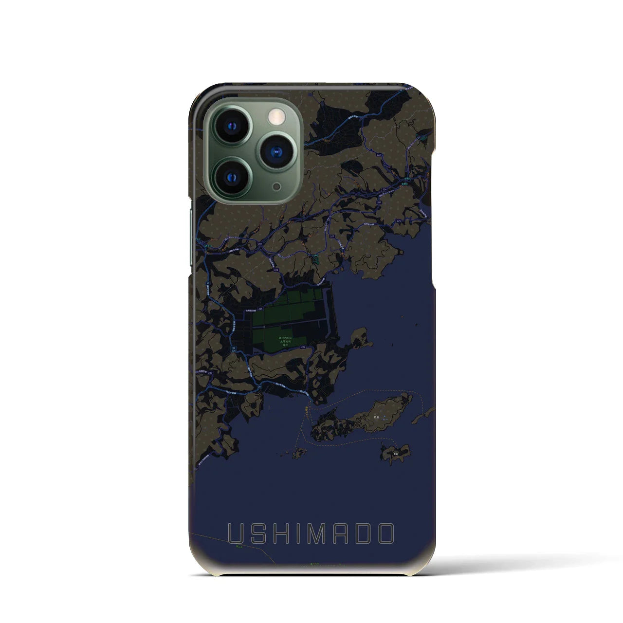 【牛窓(岡山県)】地図柄iPhoneケース(バックカバータイプ)