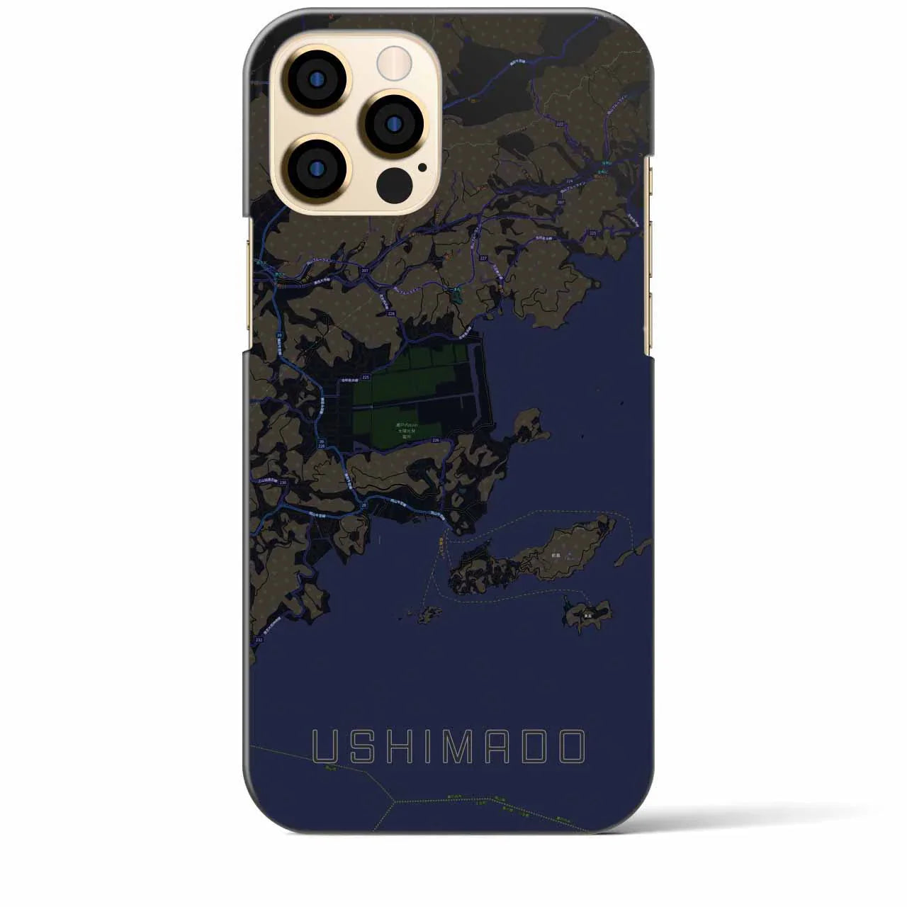 【牛窓(岡山県)】地図柄iPhoneケース(バックカバータイプ)
