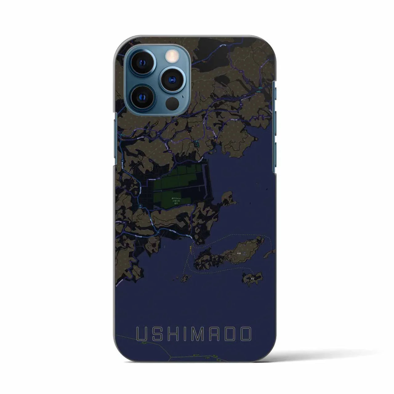 【牛窓(岡山県)】地図柄iPhoneケース(バックカバータイプ)
