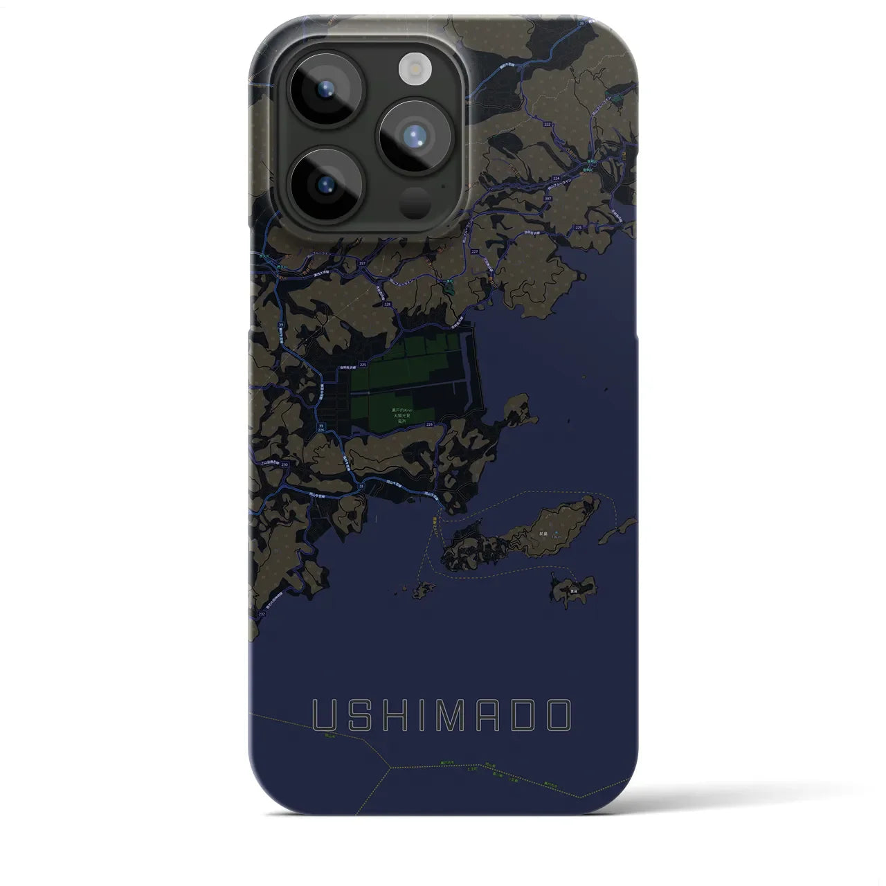 【牛窓(岡山県)】地図柄iPhoneケース(バックカバータイプ)