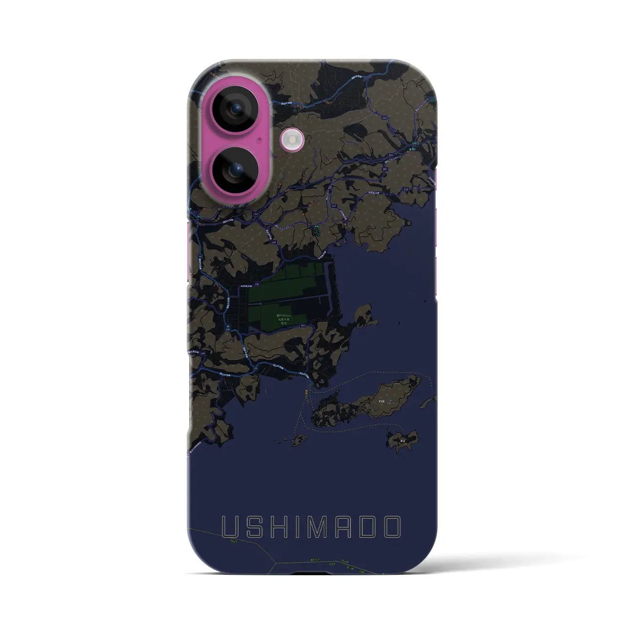 【牛窓(岡山県)】地図柄iPhoneケース(バックカバータイプ)